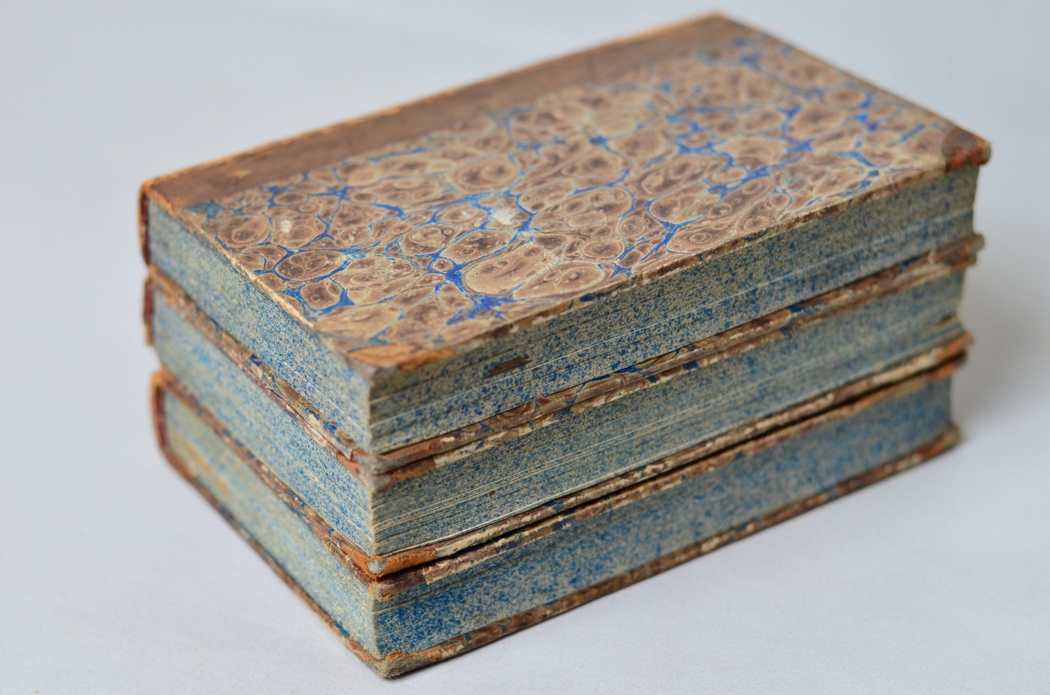 Antique Leather Bound Book Decor - Brown, Revue de Paris, 1834 - 1843 - Brookfield Books