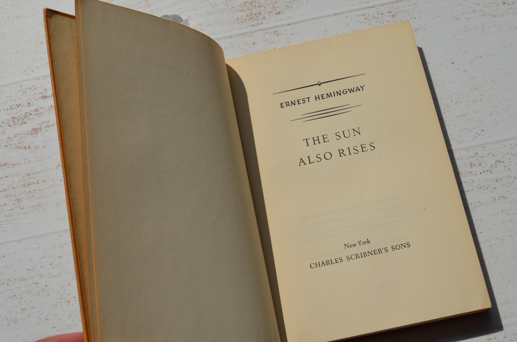 1954 Edition – The Sun Also Rises by Ernest Hemingway - Brookfield Books