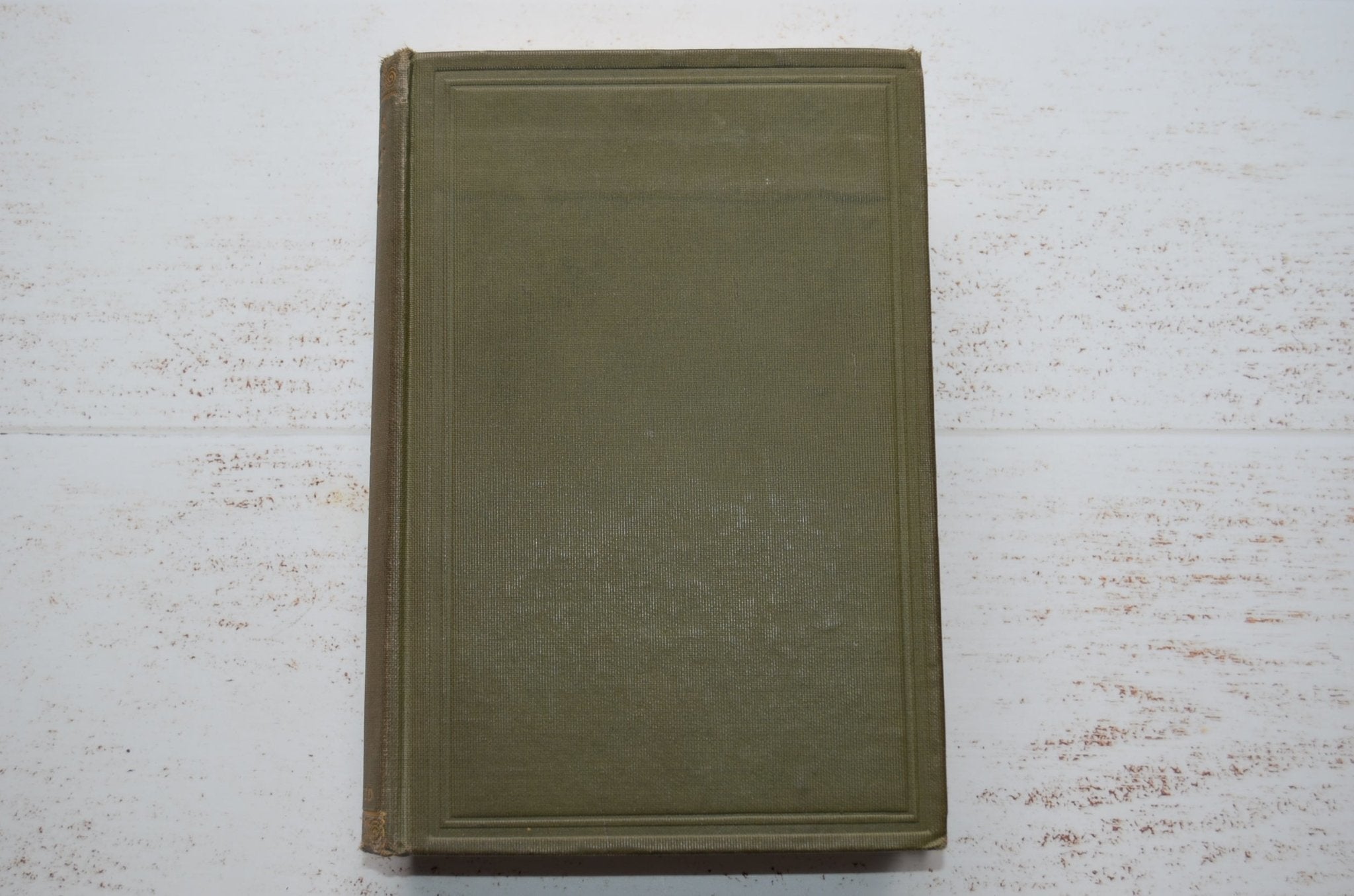Antique Cloth Bound Book Décor – 1.5 Feet Olive Green & Gold – Charles Dickens’ Works - Brookfield Books