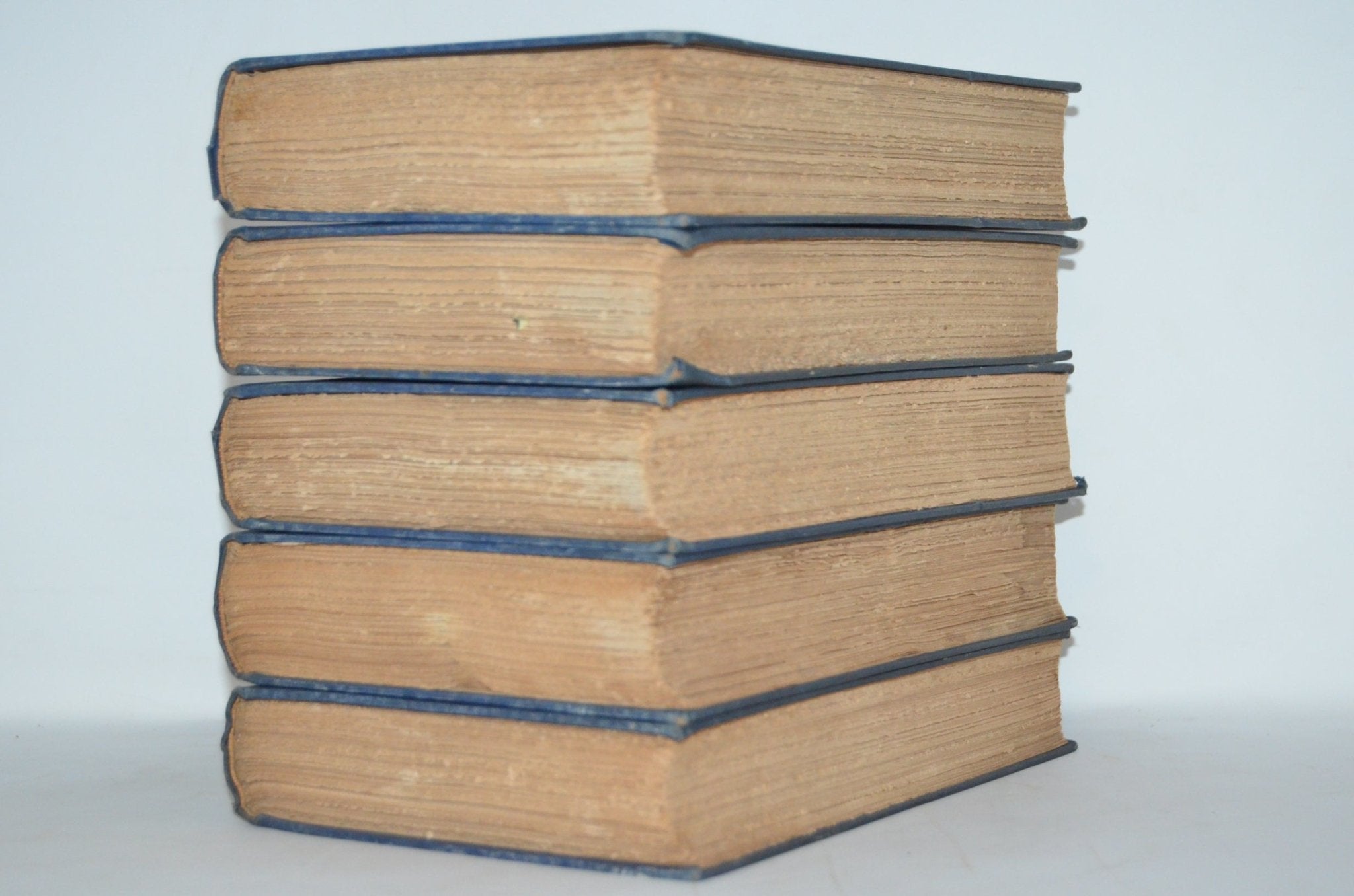 Antique Cloth Bound Book Décor – 8” Blue & Brown – Charles Swinburne - Brookfield Books