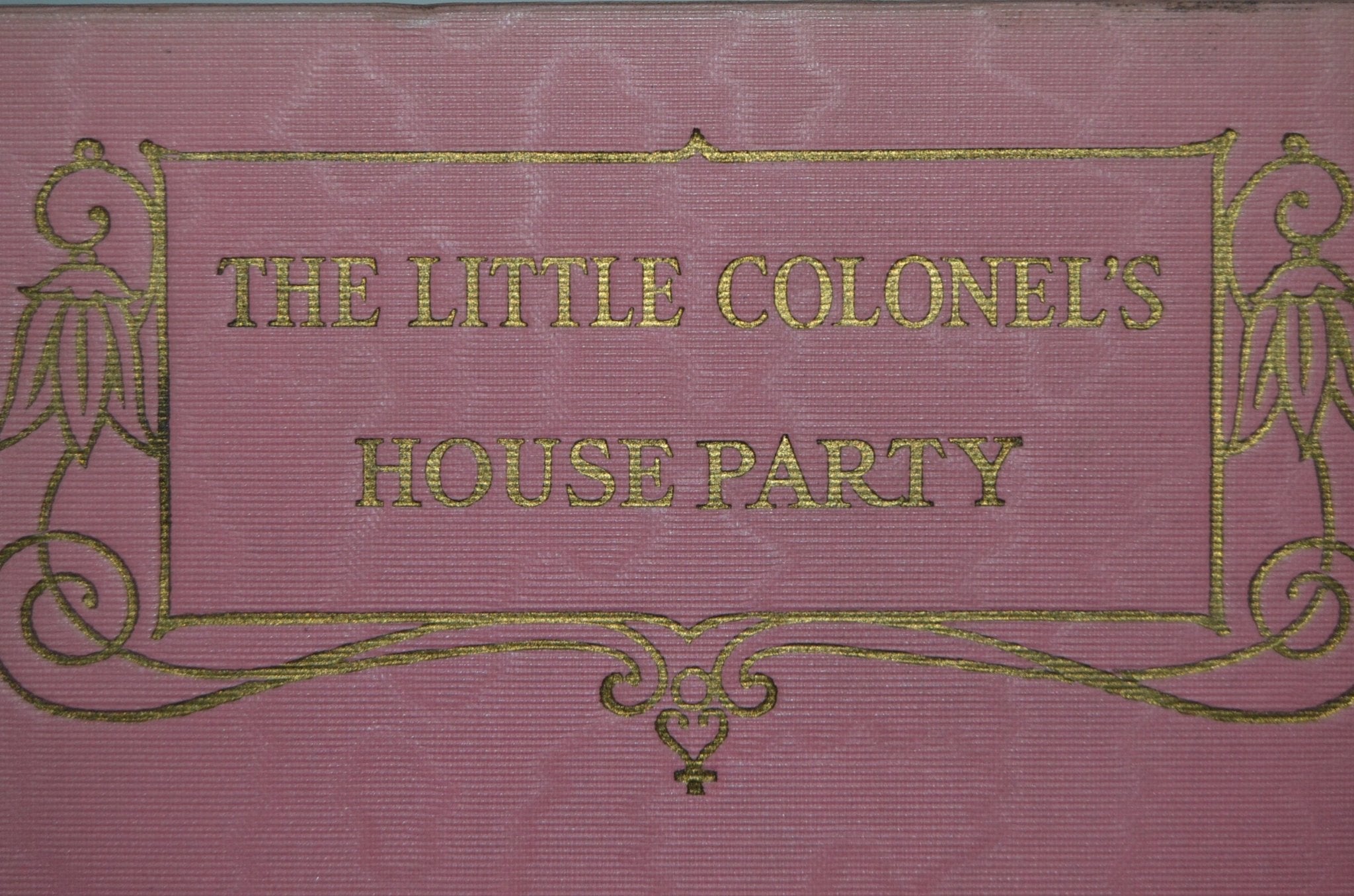 Antique Cloth Bound Book Décor – The Little Colonel Series by Annie Fellows Johnson – Pink & Beige - Brookfield Books