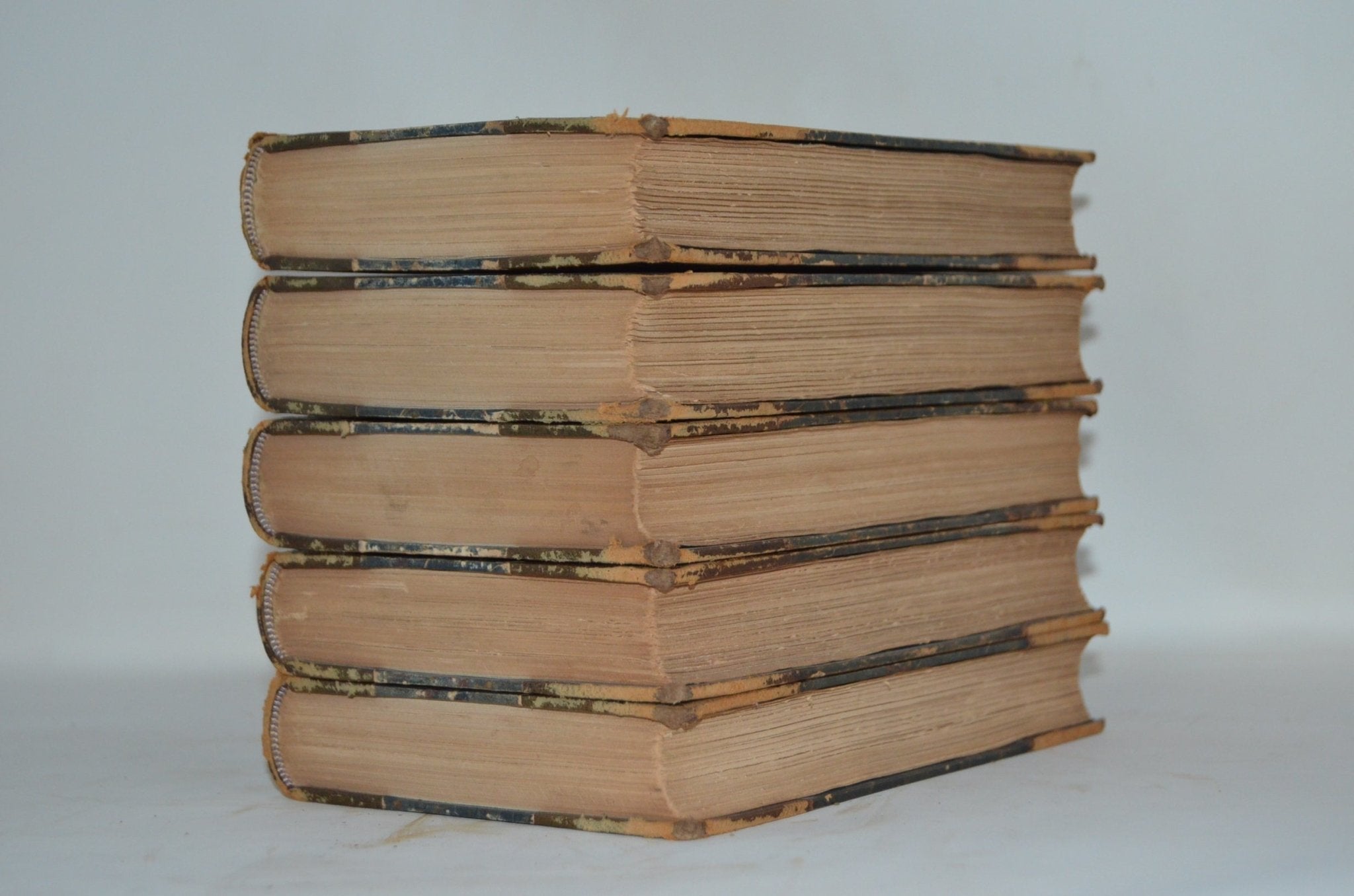 Antique Leather Bound Book Décor – 6” Dark Brown - George Elliot - Brookfield Books