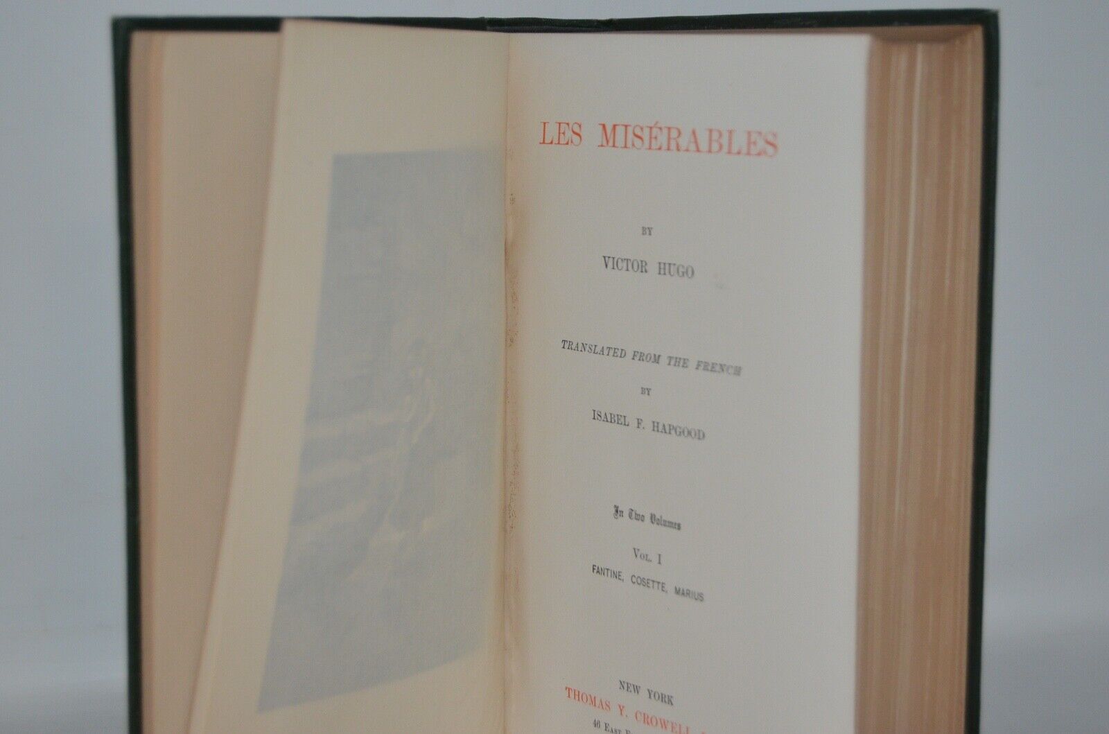 Antique – Les Miserables by Victor Hugo - 1887 - Brookfield Books