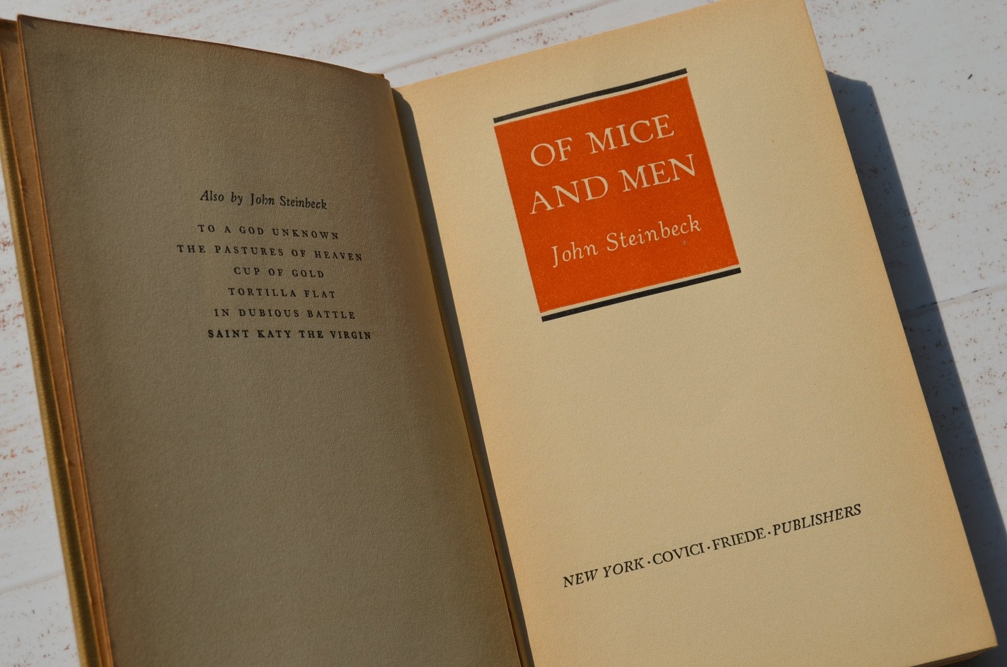 Early Edition John Steinbeck Collection – Of Mice and Men, Grapes of Wrath - Brookfield Books