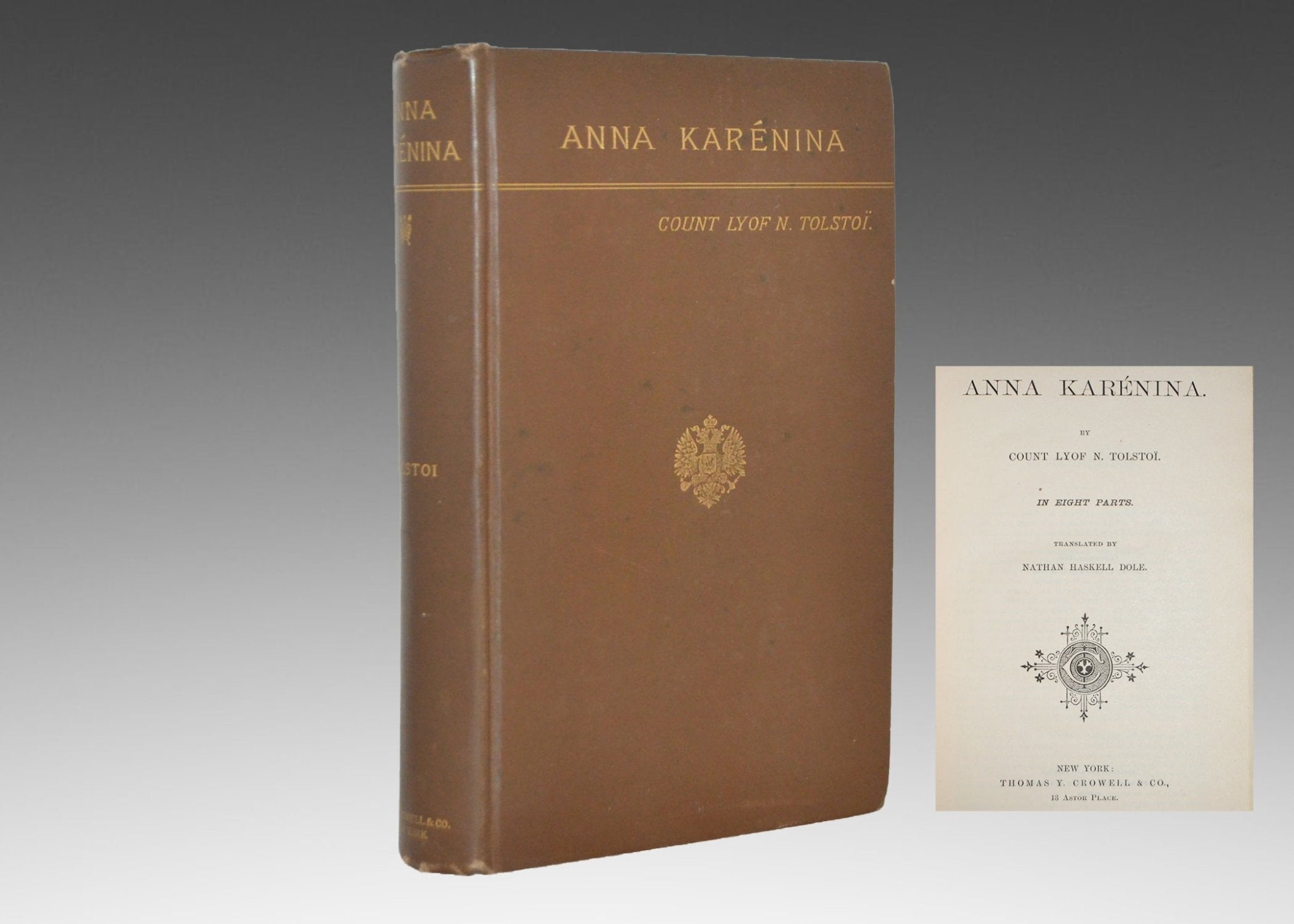 First American Edition – Anna Karenina by Leo Tolstoy 1886 - Brookfield Books