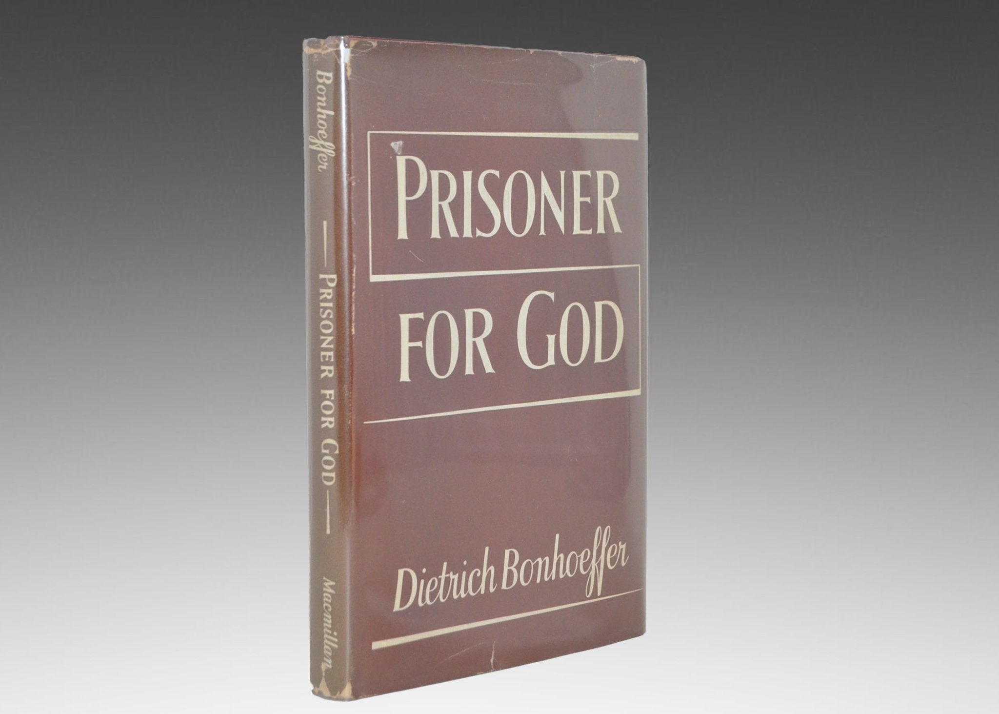 First Edition First Printing – Prisoner for God (Letters and Papers from Prison) by Dietrich Bonhoeffer 1953 - Brookfield Books