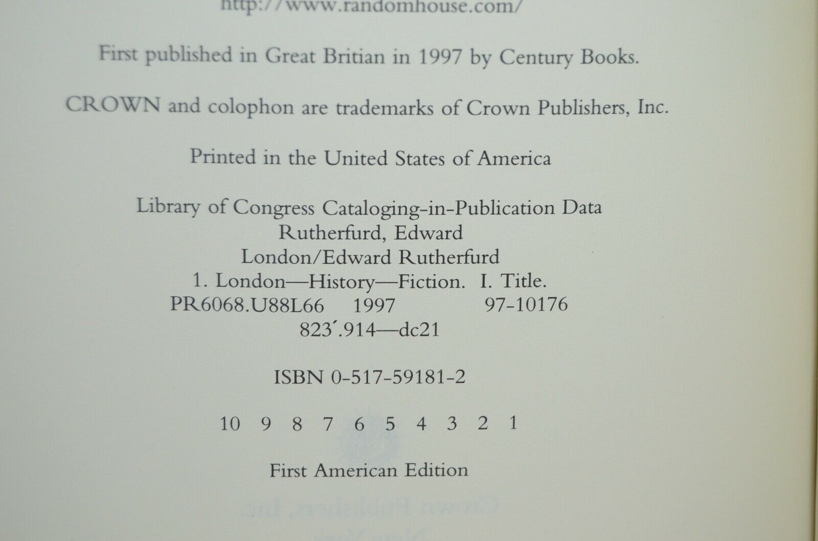 First Edition Set–London New York Paris by Edward Rutherford -Collectible Décor - Brookfield Books