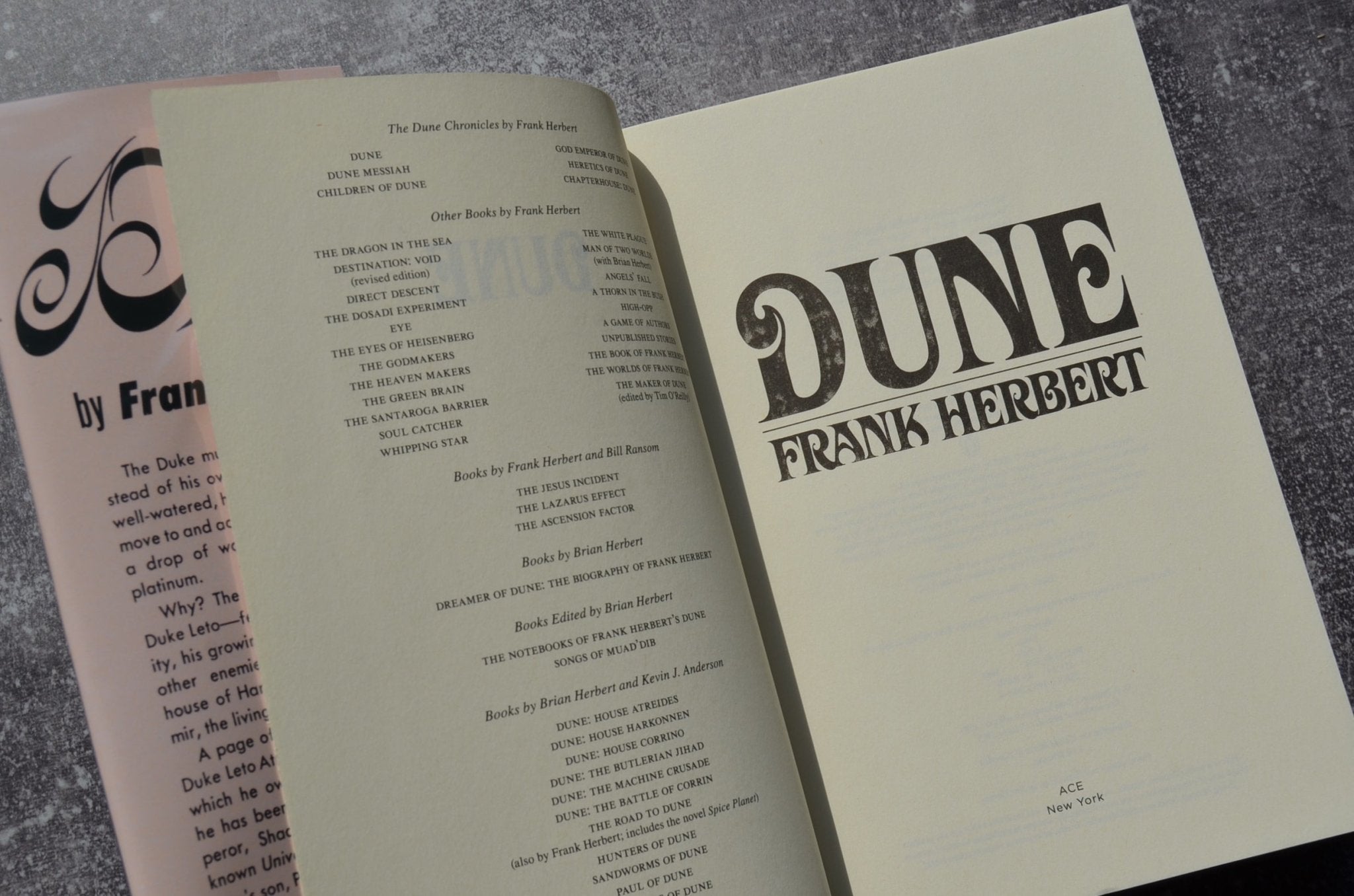 New Edition of Dune by Frank Herbert in a Facsimile First Edition Dust Jacket - Brookfield Books