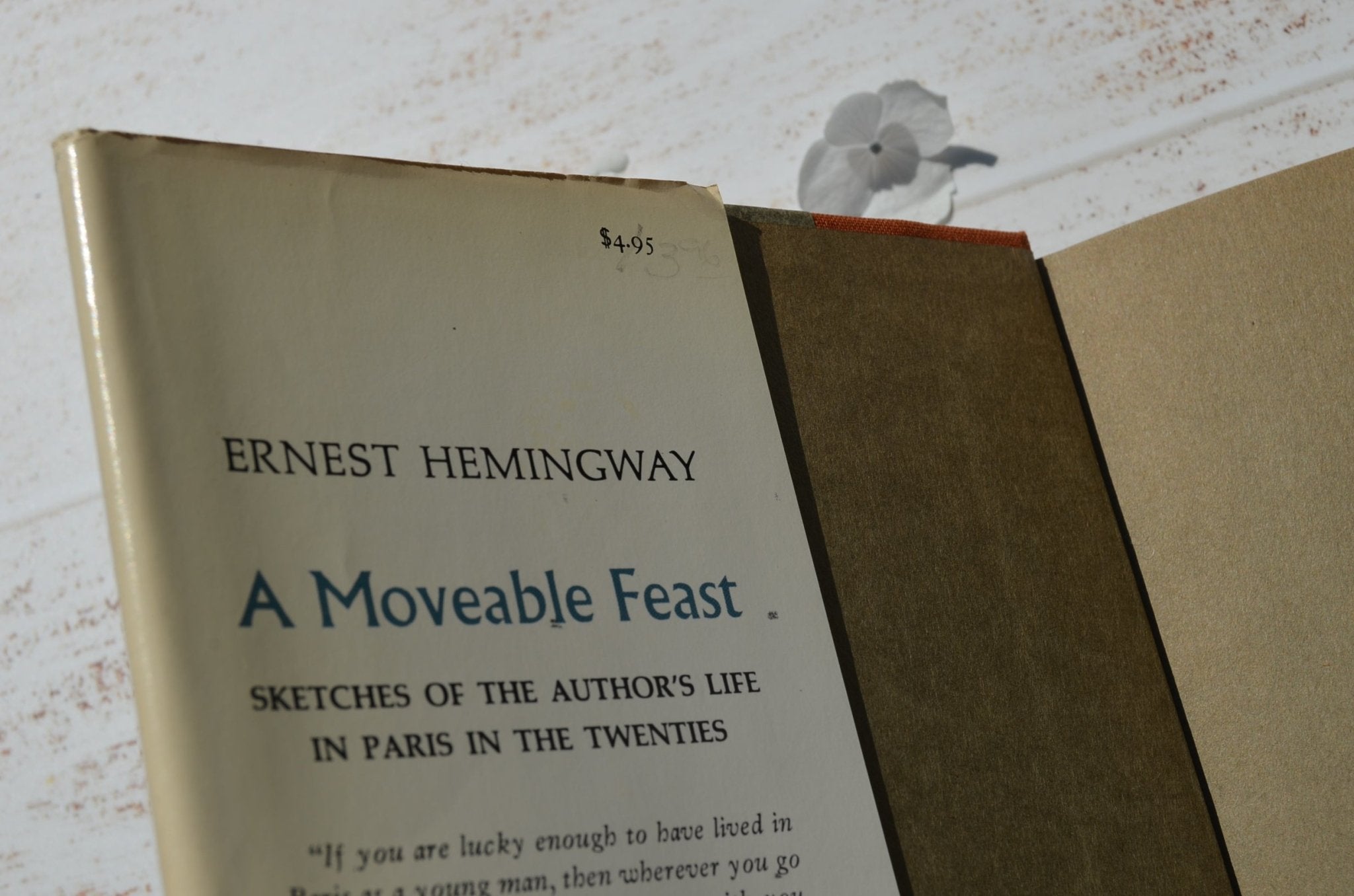 Second Printing – A Moveable Feast by Ernest Hemingway 1964 - Brookfield Books
