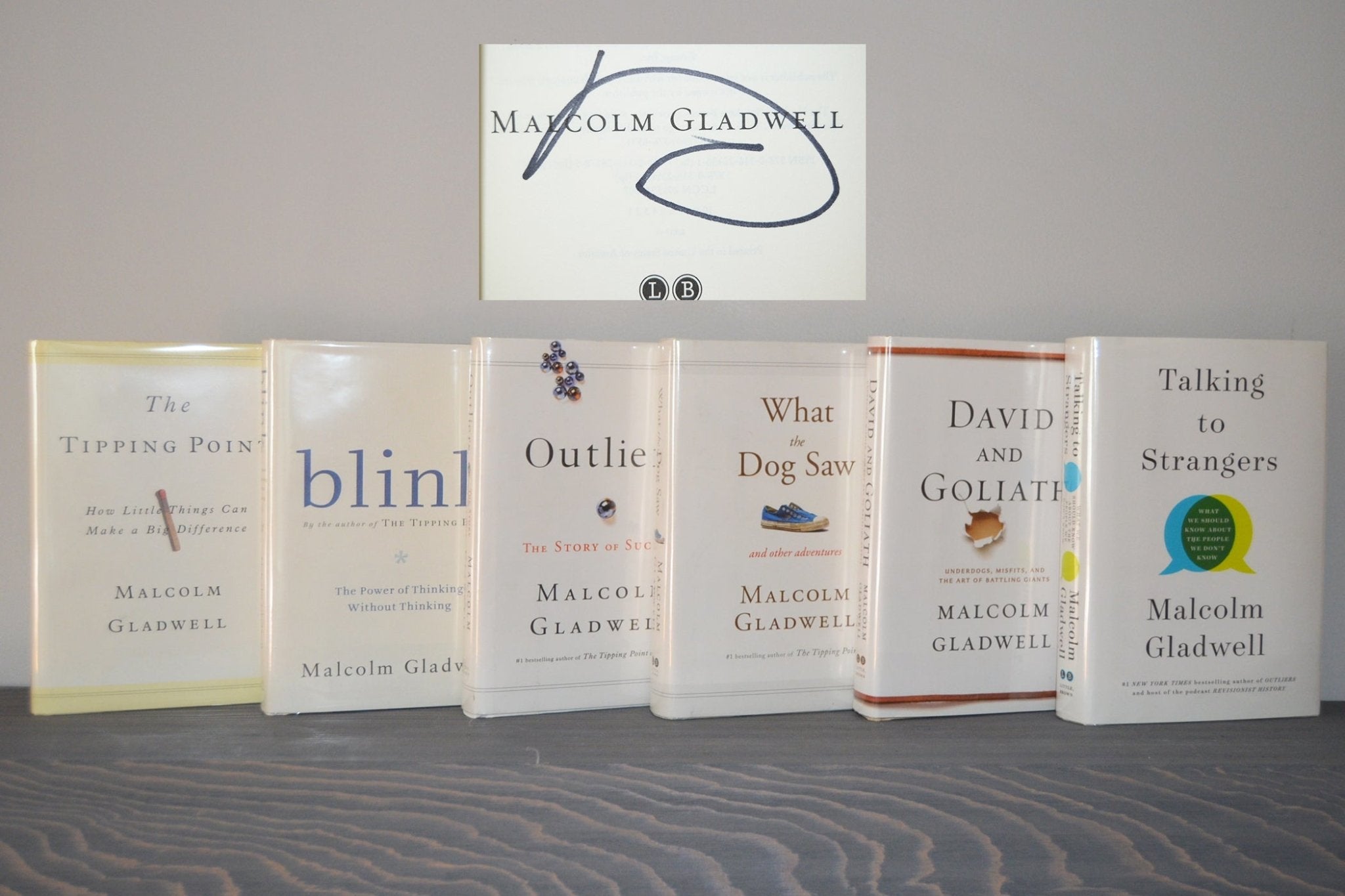 Signed First Edition First Printing Set – Complete Works of Malcolm Gladwell - Brookfield Books
