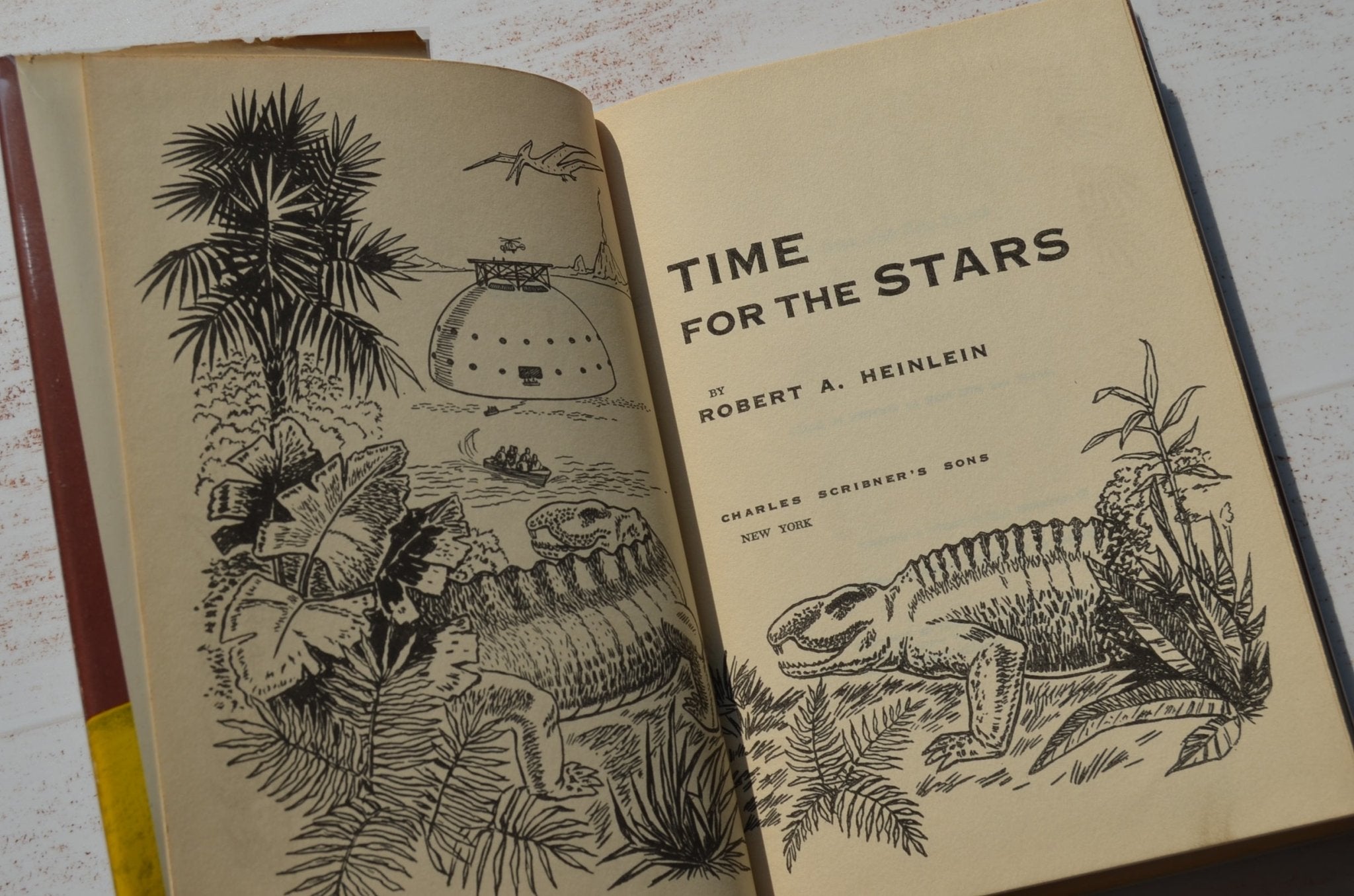 Vintage Book Club Edition – Time for the Stars by Robert Heinlein 1956 - Brookfield Books