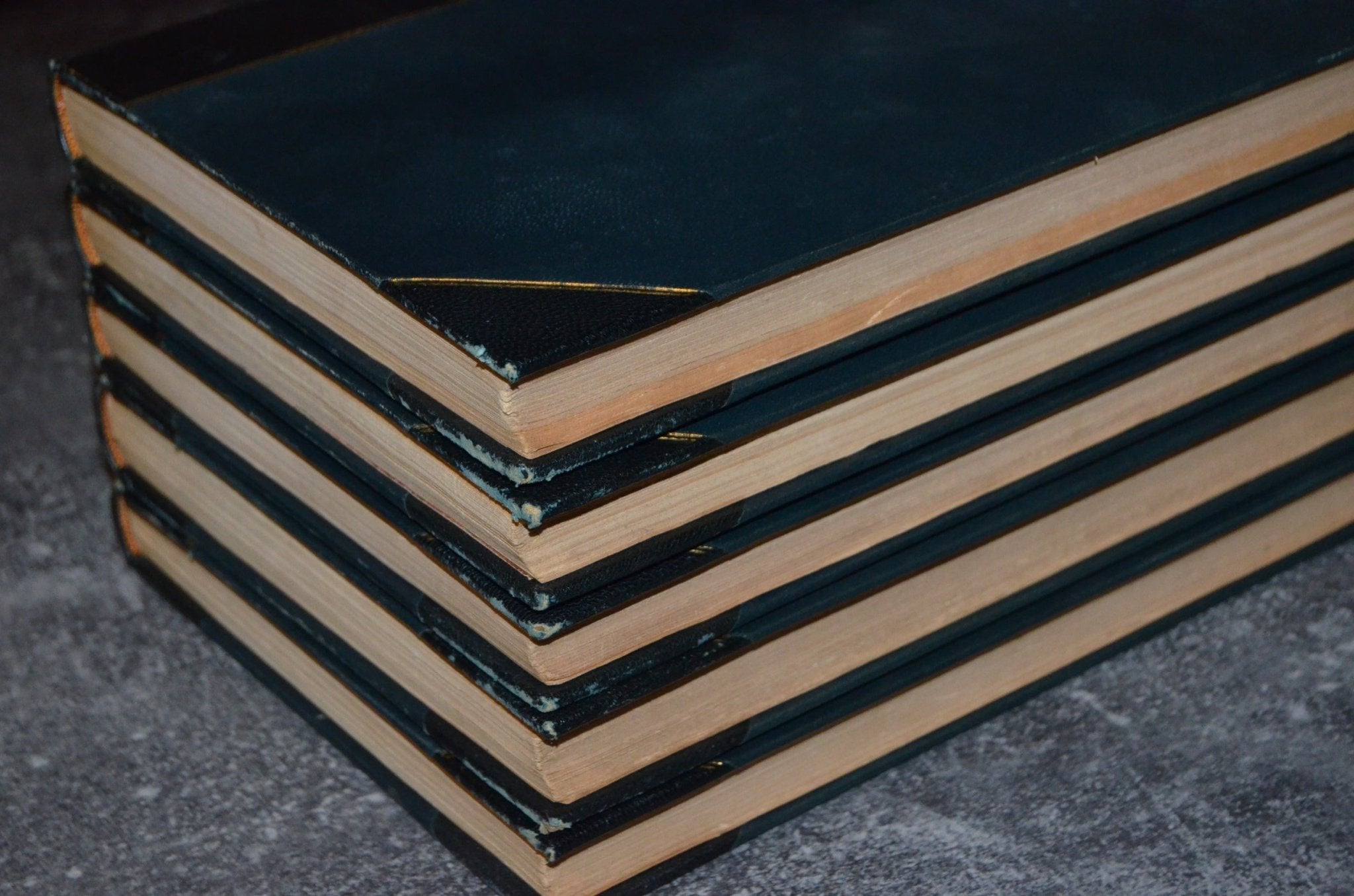 5 Volume Antique Leather Bound – Les Misérables by Victor Hugo 1862 - Oversize 11" x 8" - Brookfield Books