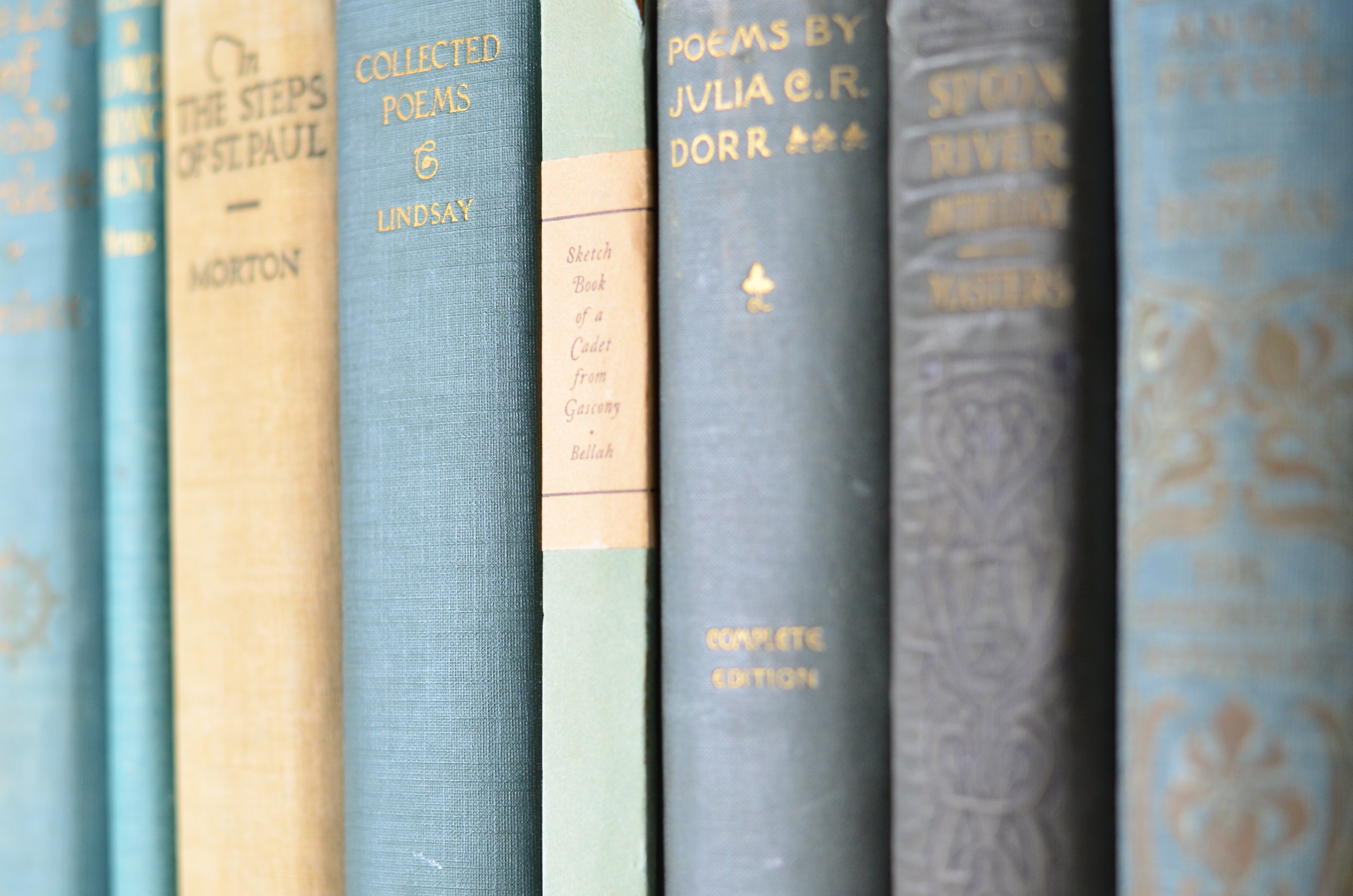 Teal Blue Antique Cloth Book Set – 8 Books, Alexandre Dumas