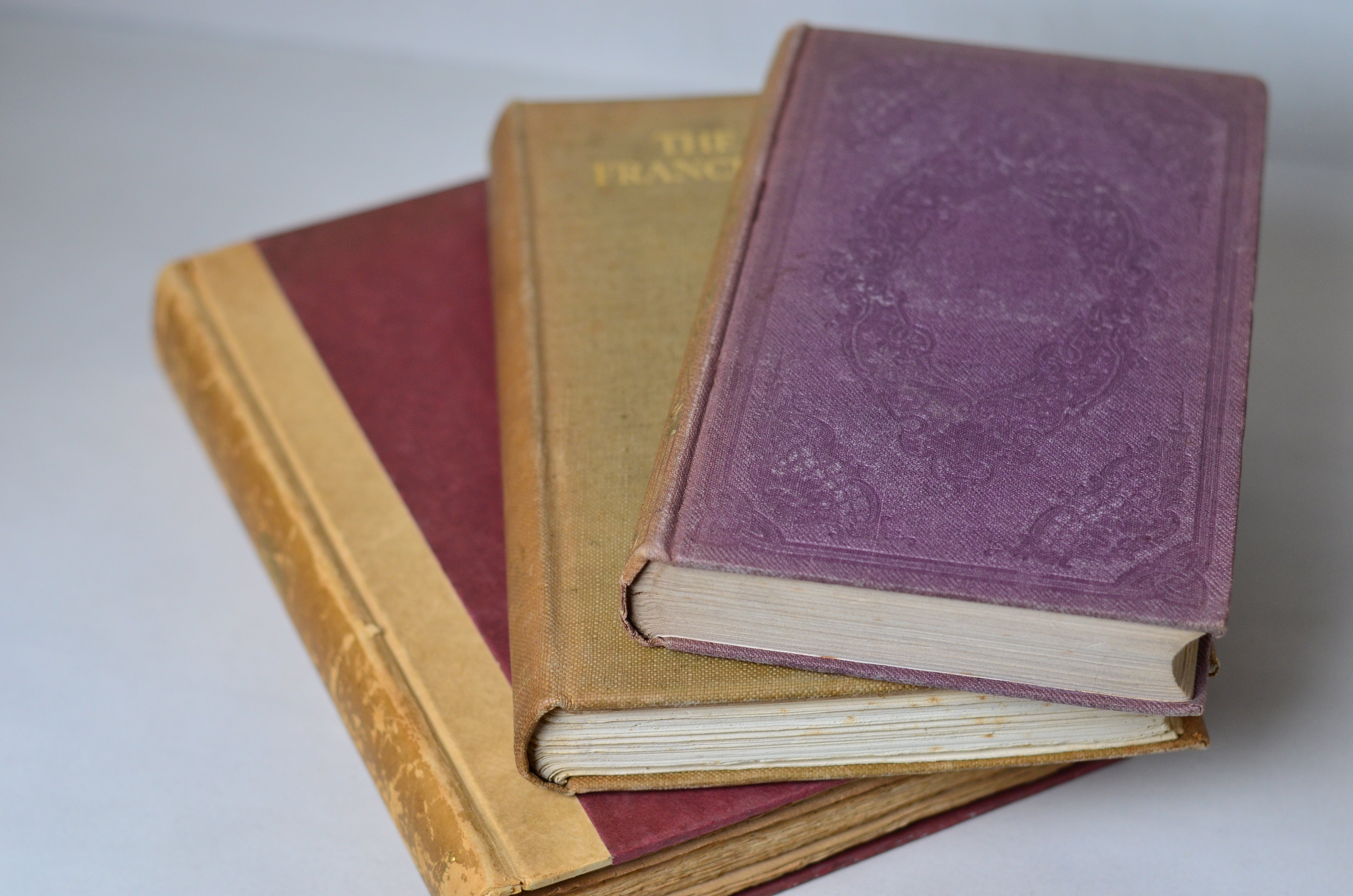 Antique Book Decor - Beige, Tan, T. E. Lawrence, 1852