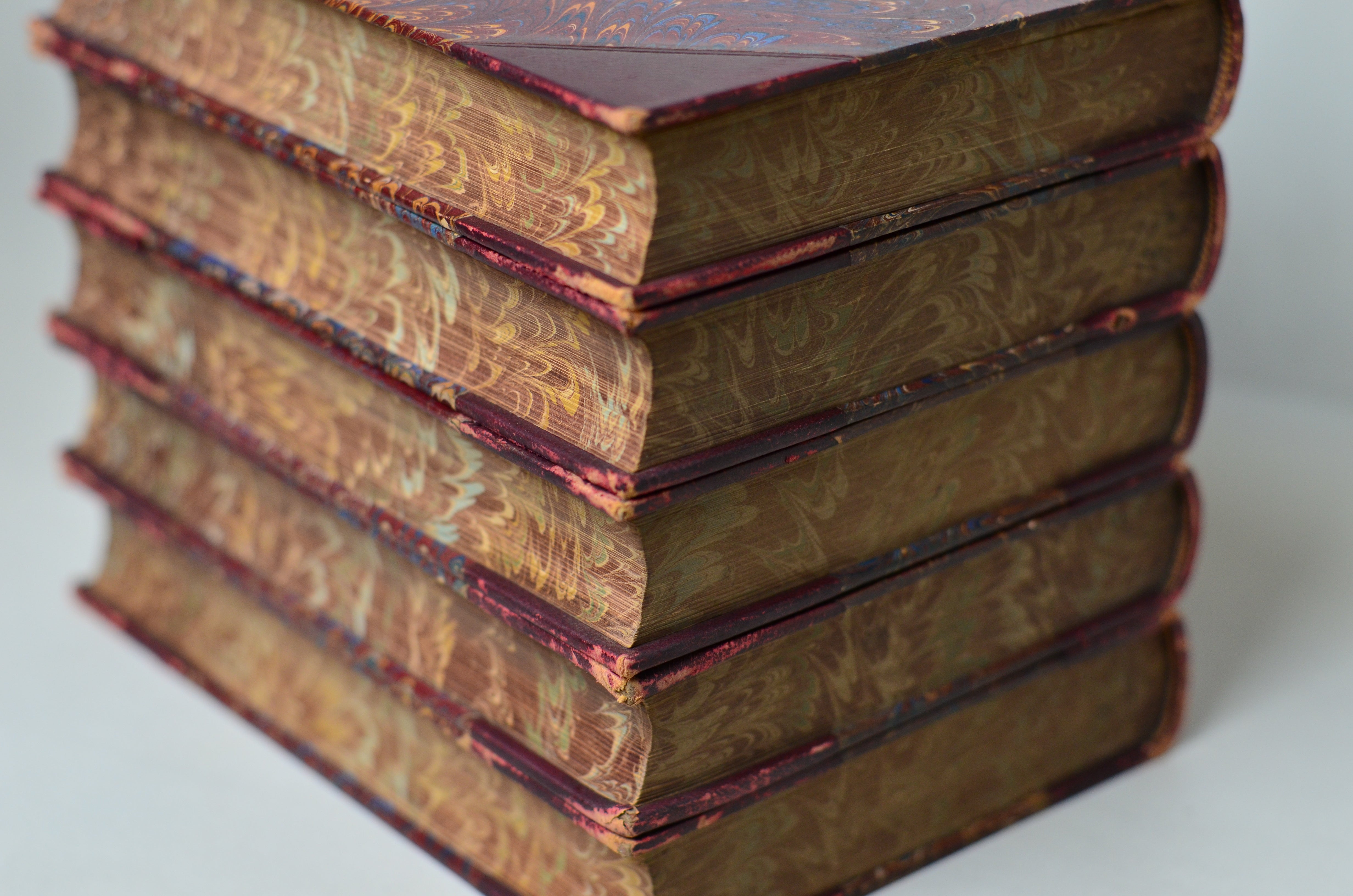 Complete Antique Leather Bound Works of Benjamin Disreali 1882