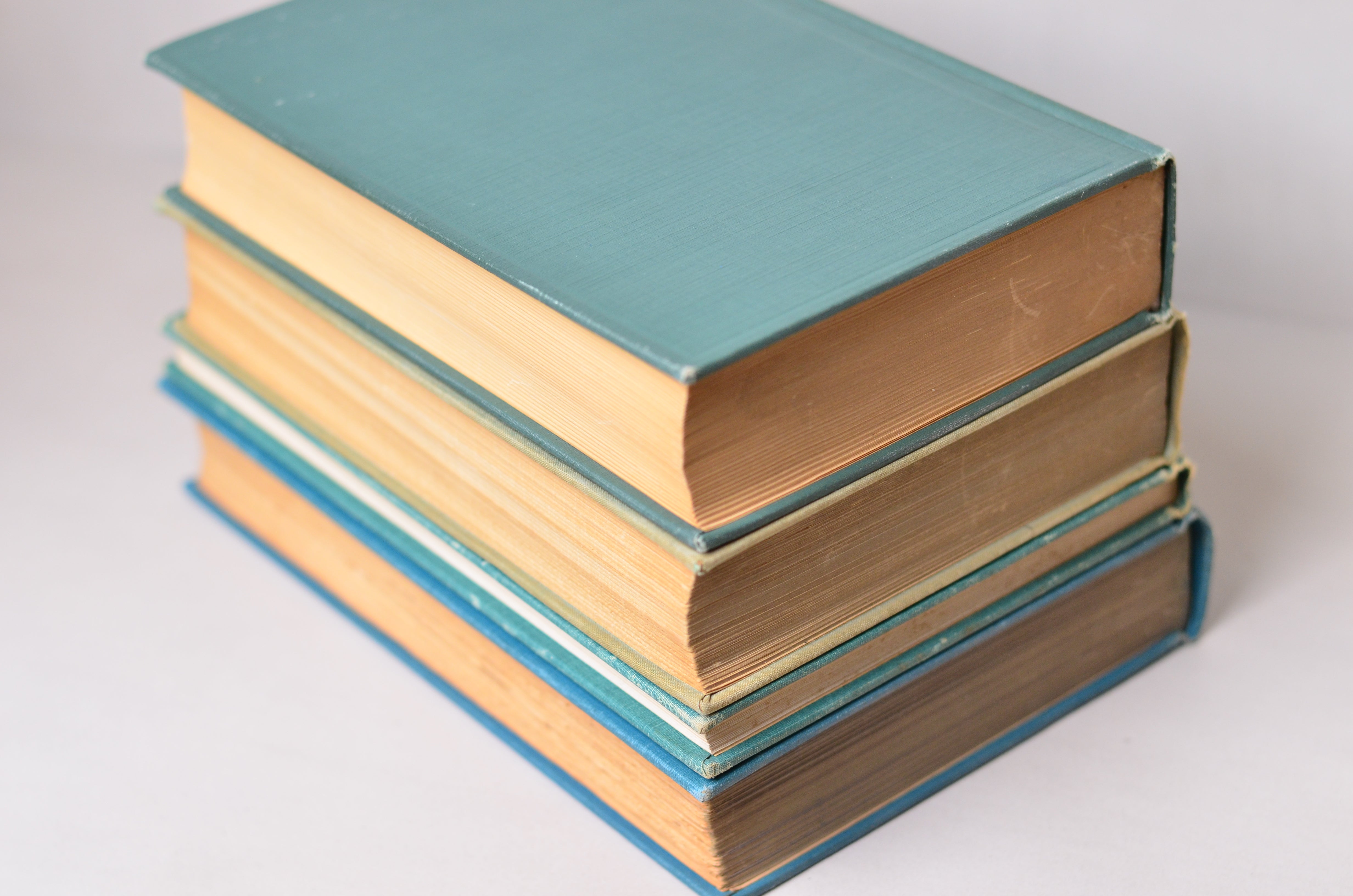 Teal Blue Antique Cloth Book Set – 8 Books, Alexandre Dumas