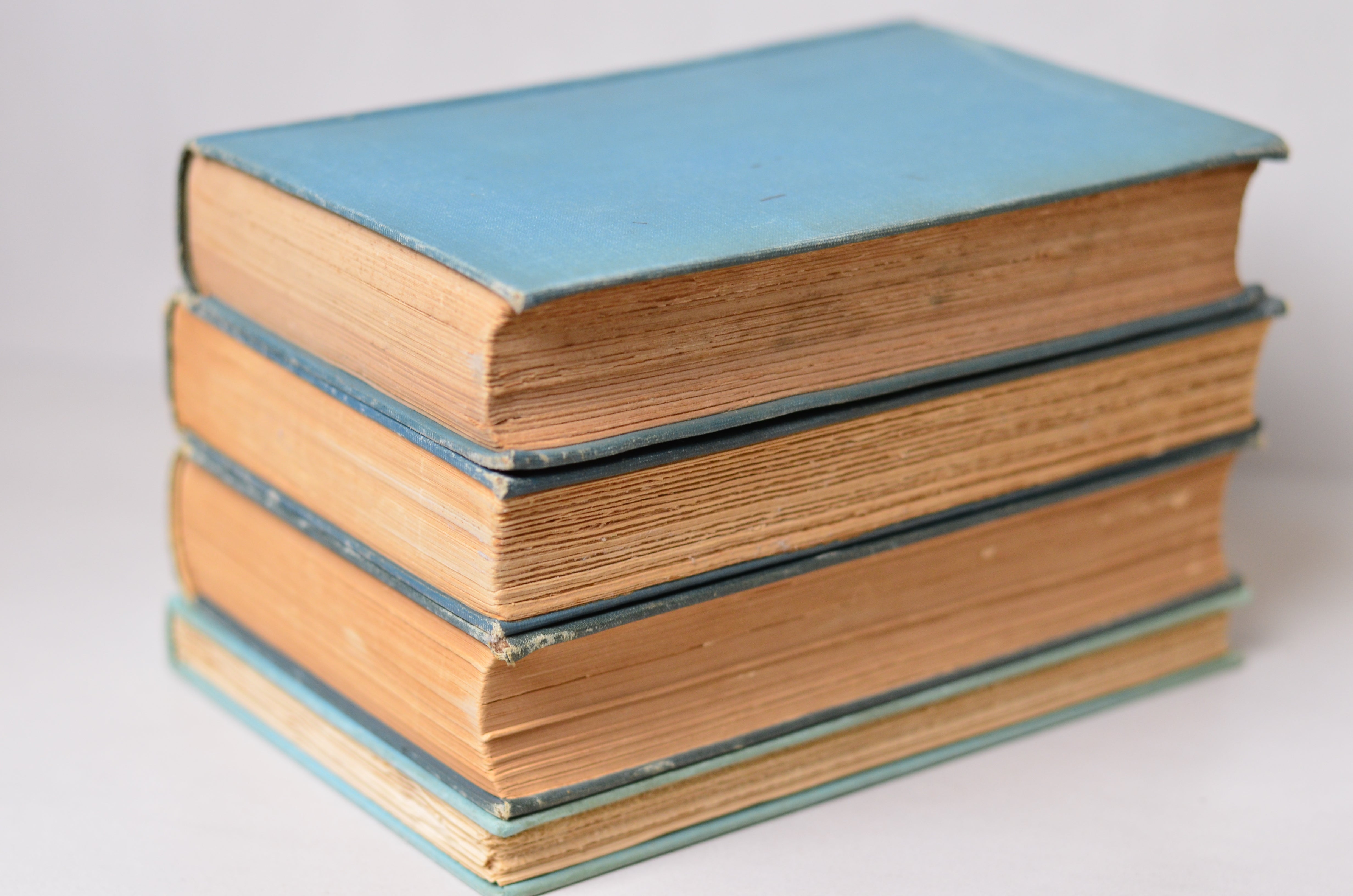 Teal Blue Antique Cloth Book Set – 8 Books, Alexandre Dumas