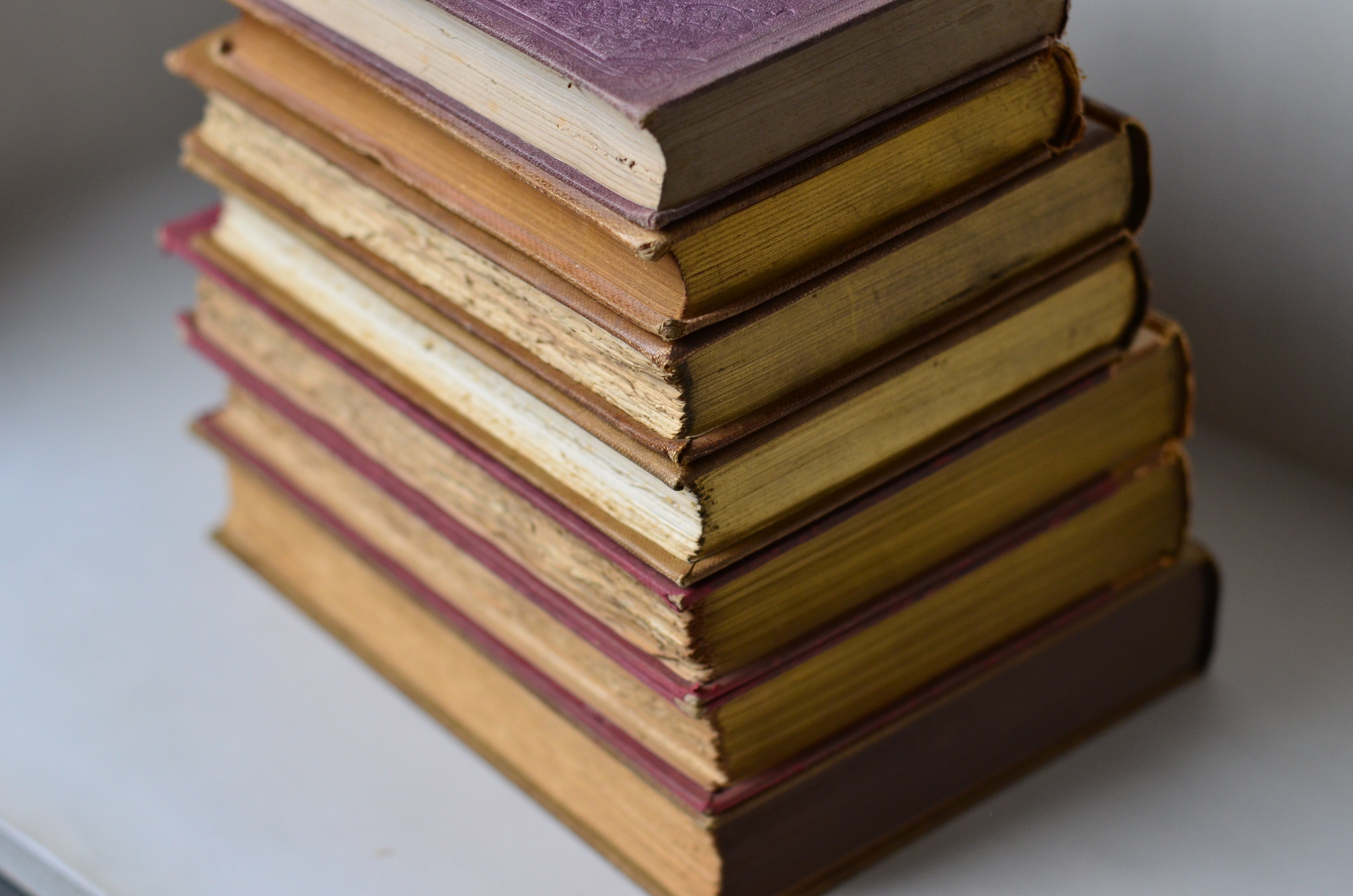 Antique Book Decor - Beige, Tan, T. E. Lawrence, 1852
