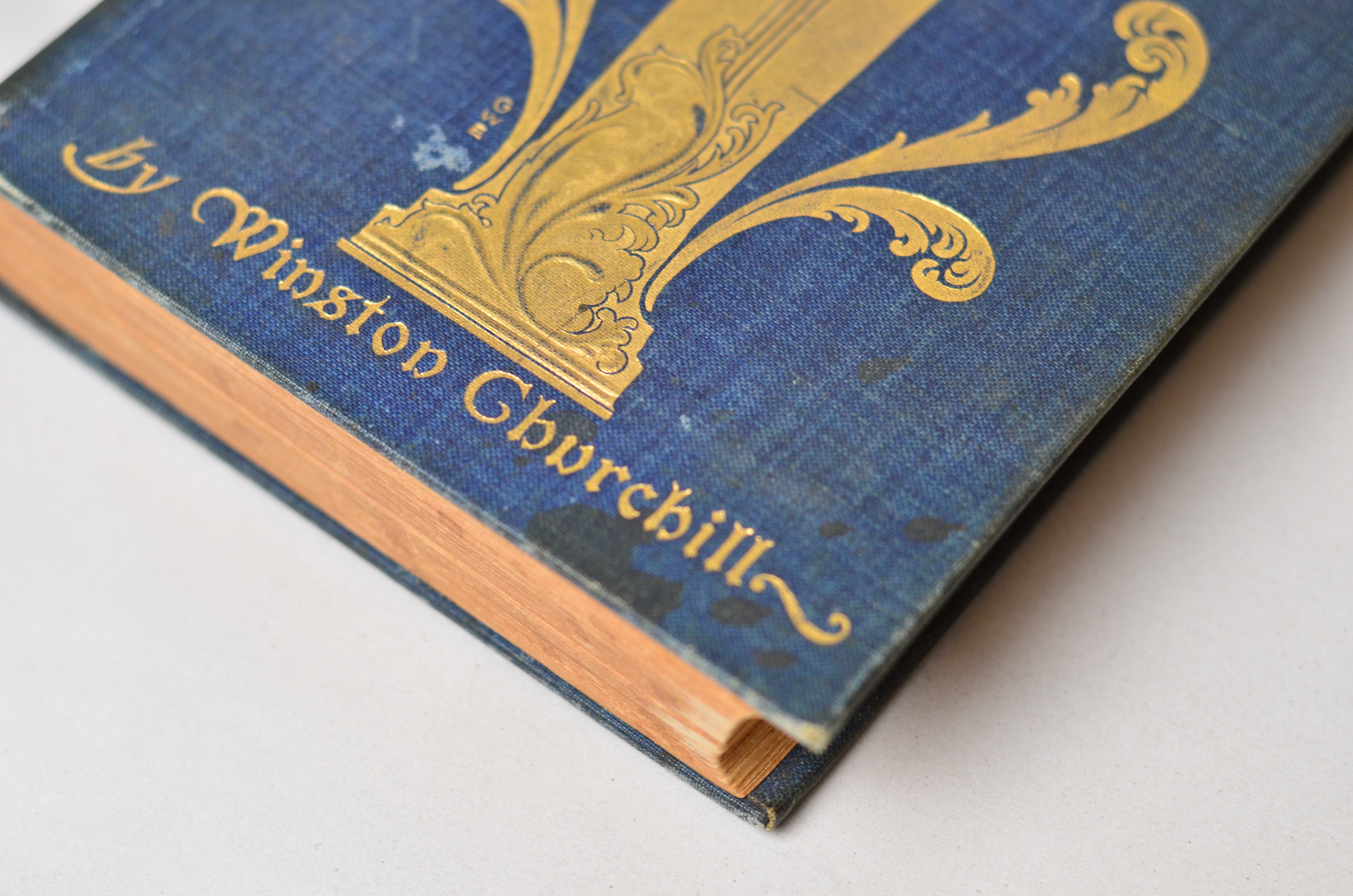 Blue Antique Cloth Book Set – 6 Books, Winston Churchill