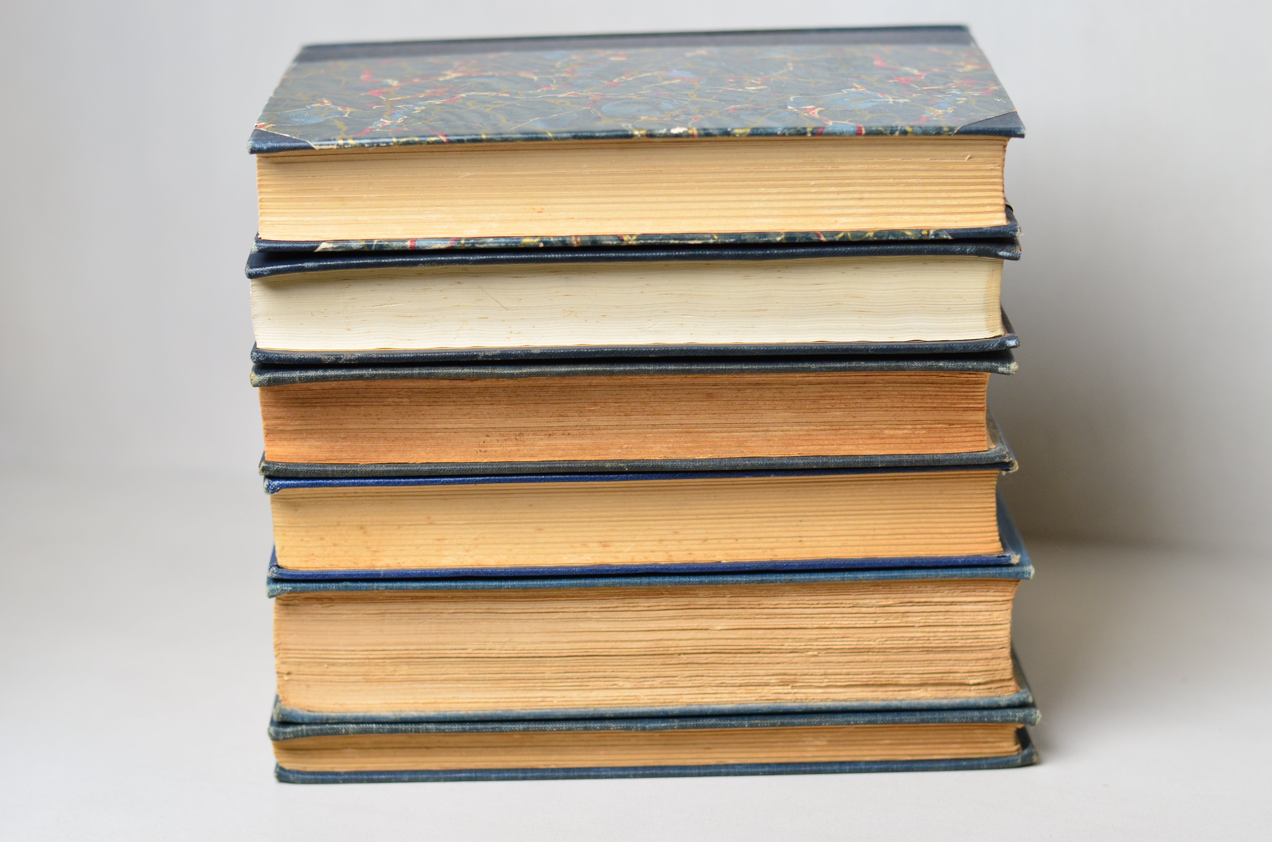 Blue Antique Cloth Book Set – 6 Books, Winston Churchill