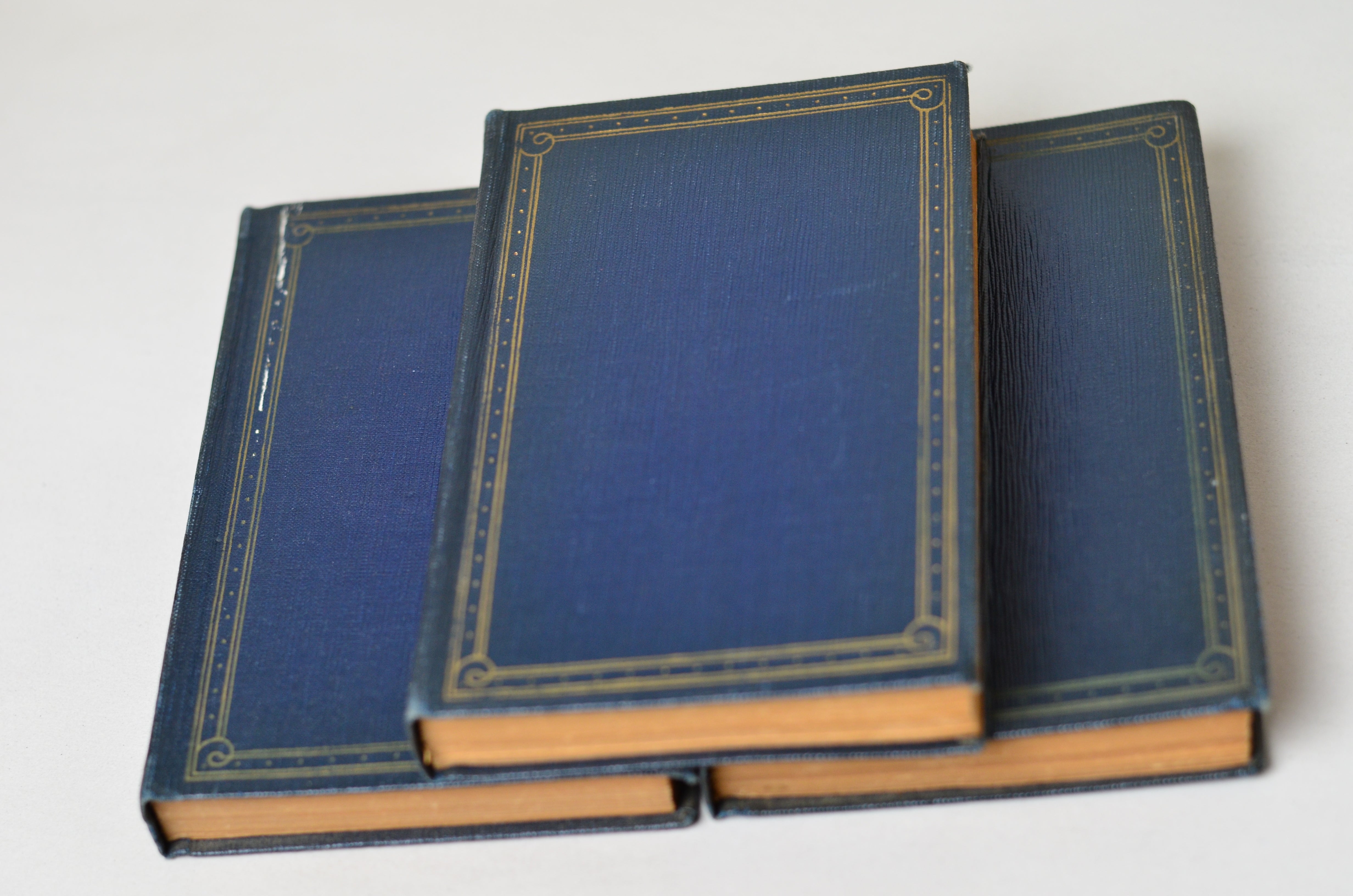 Blue Antique Leatherette Book Set – 10 Books, Worlds Best Short Stories