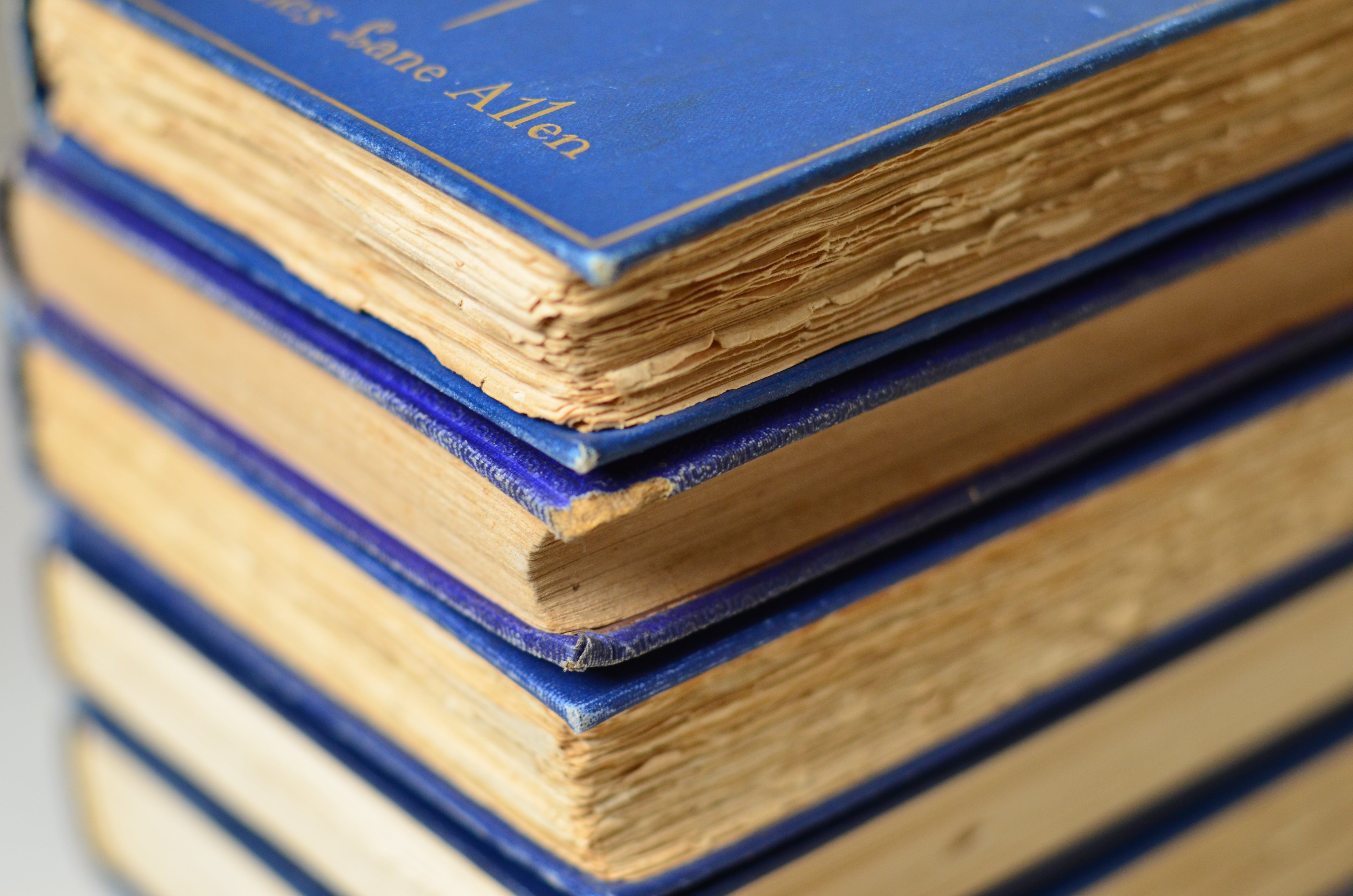 Blue Antique Cloth Book Set – 5 Books, James Lane Allen