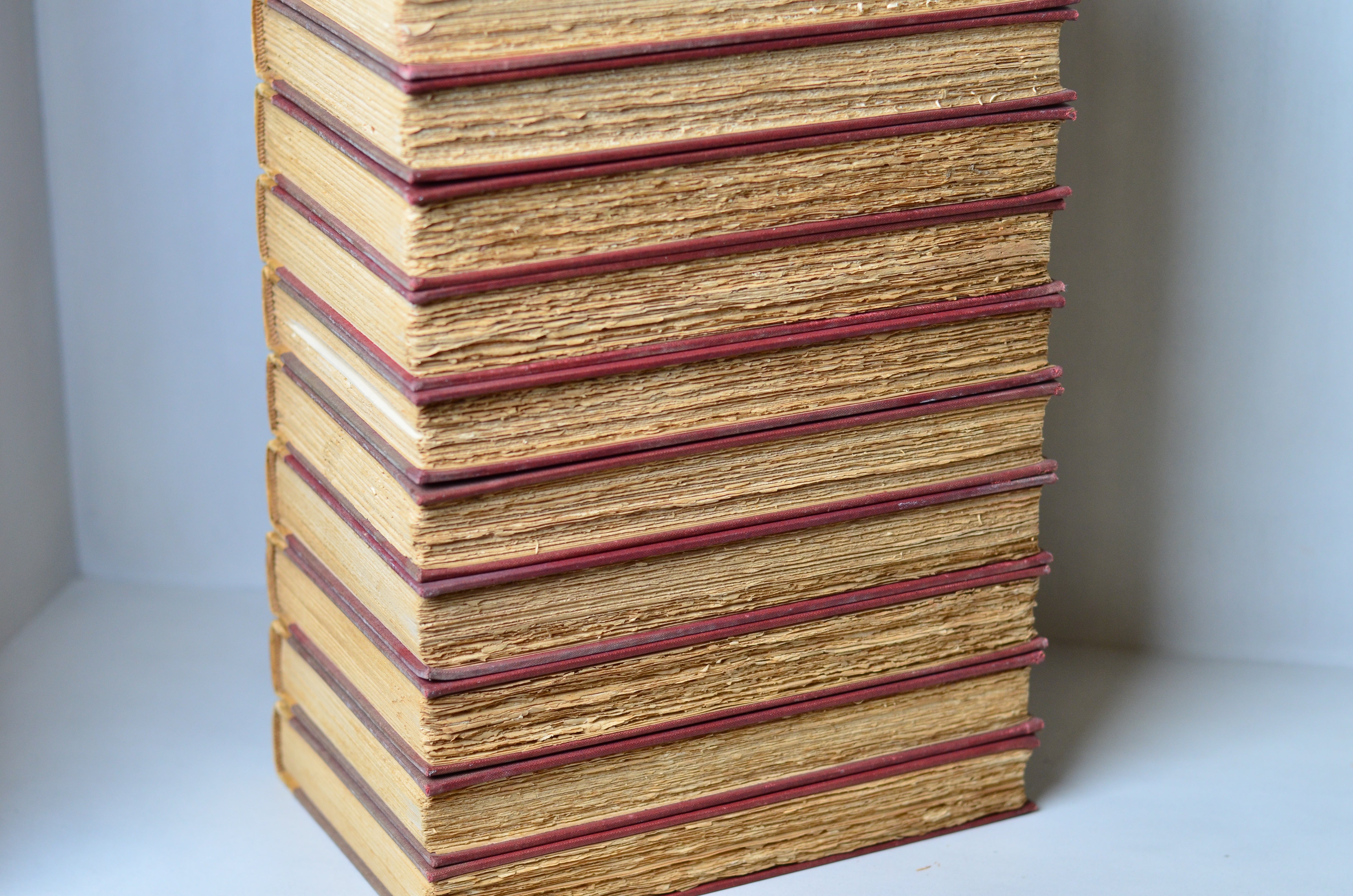 Light Brown Antique Cloth Book Set – 11 Books, Ellen Glassgow