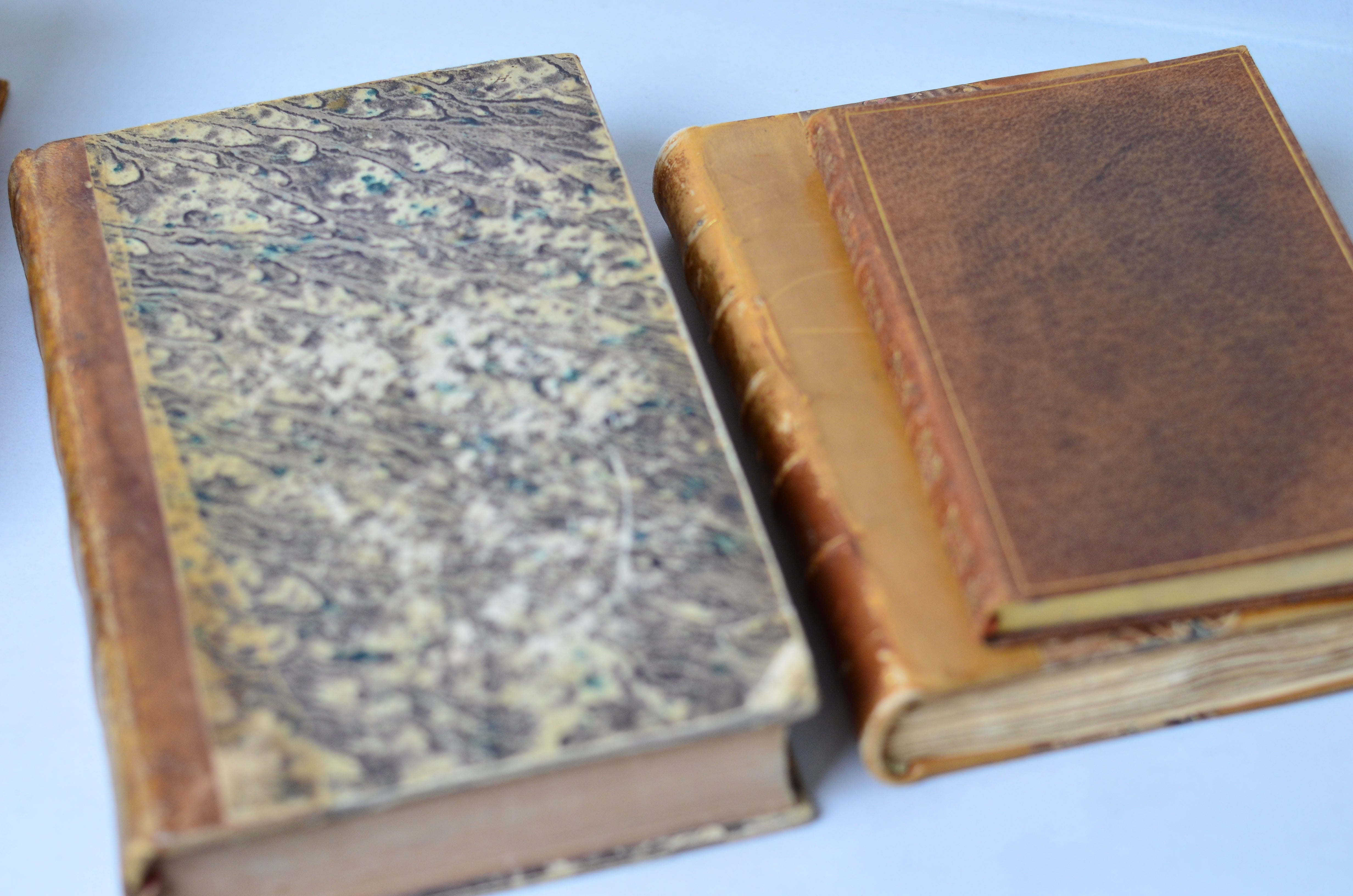 Light Brown Antique Leather Book Set – 7 Books, William Makepeace Thackeray