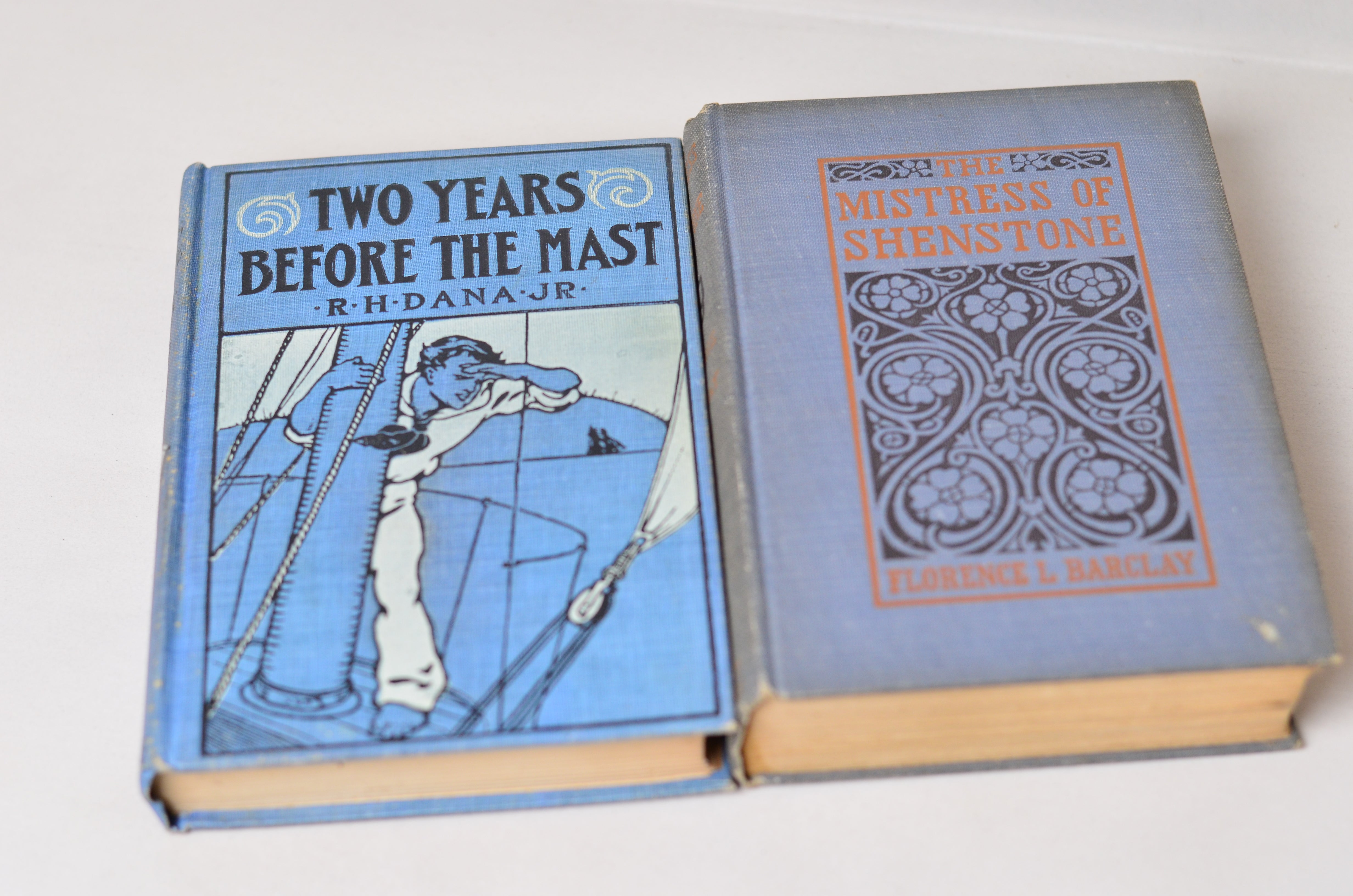 Blue Antique Cloth Book Set – 5 Books, Demin Blue