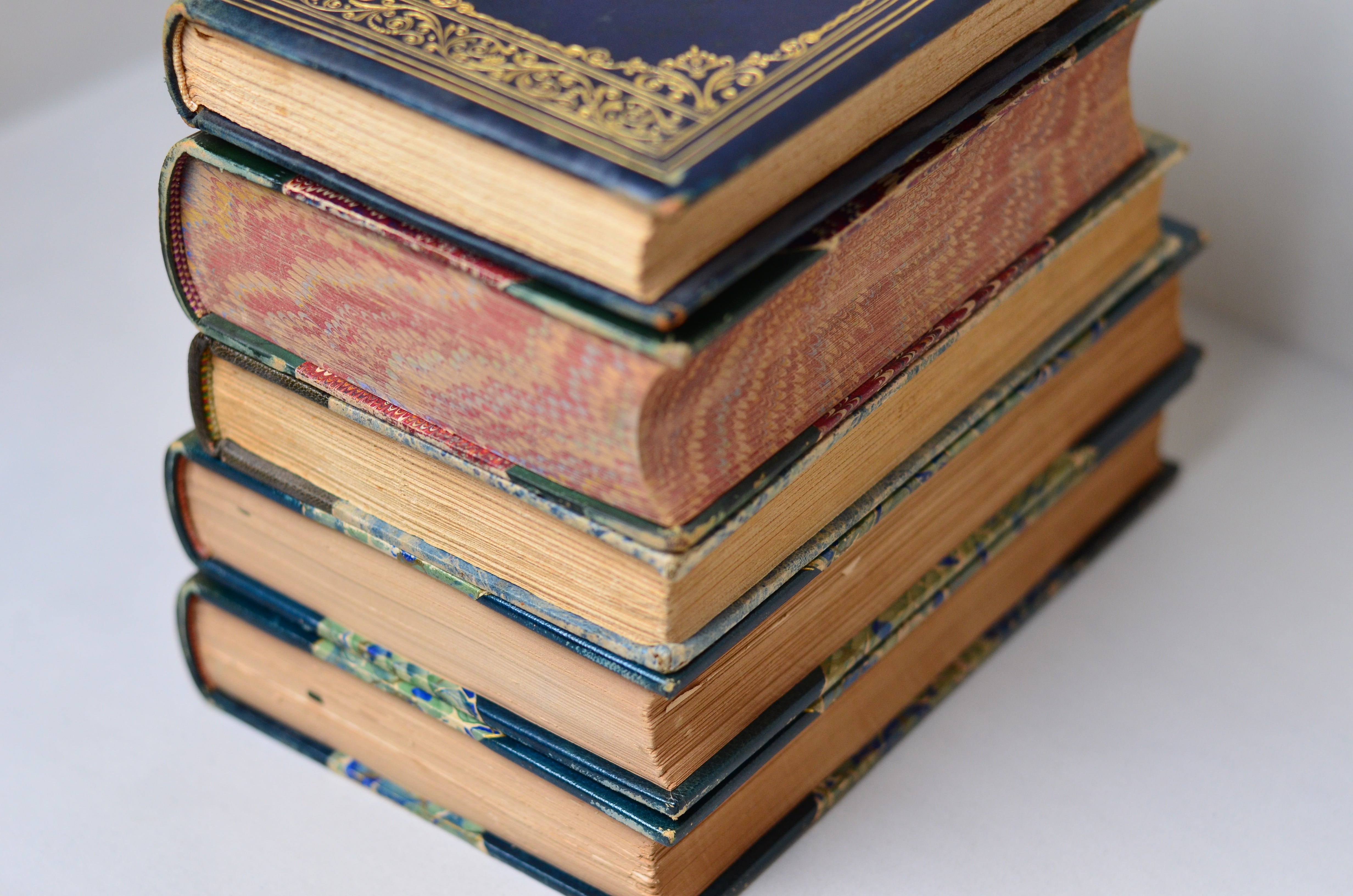 Green Antique Leather Book Set – 5 Books, Percy Bysshe Shelly