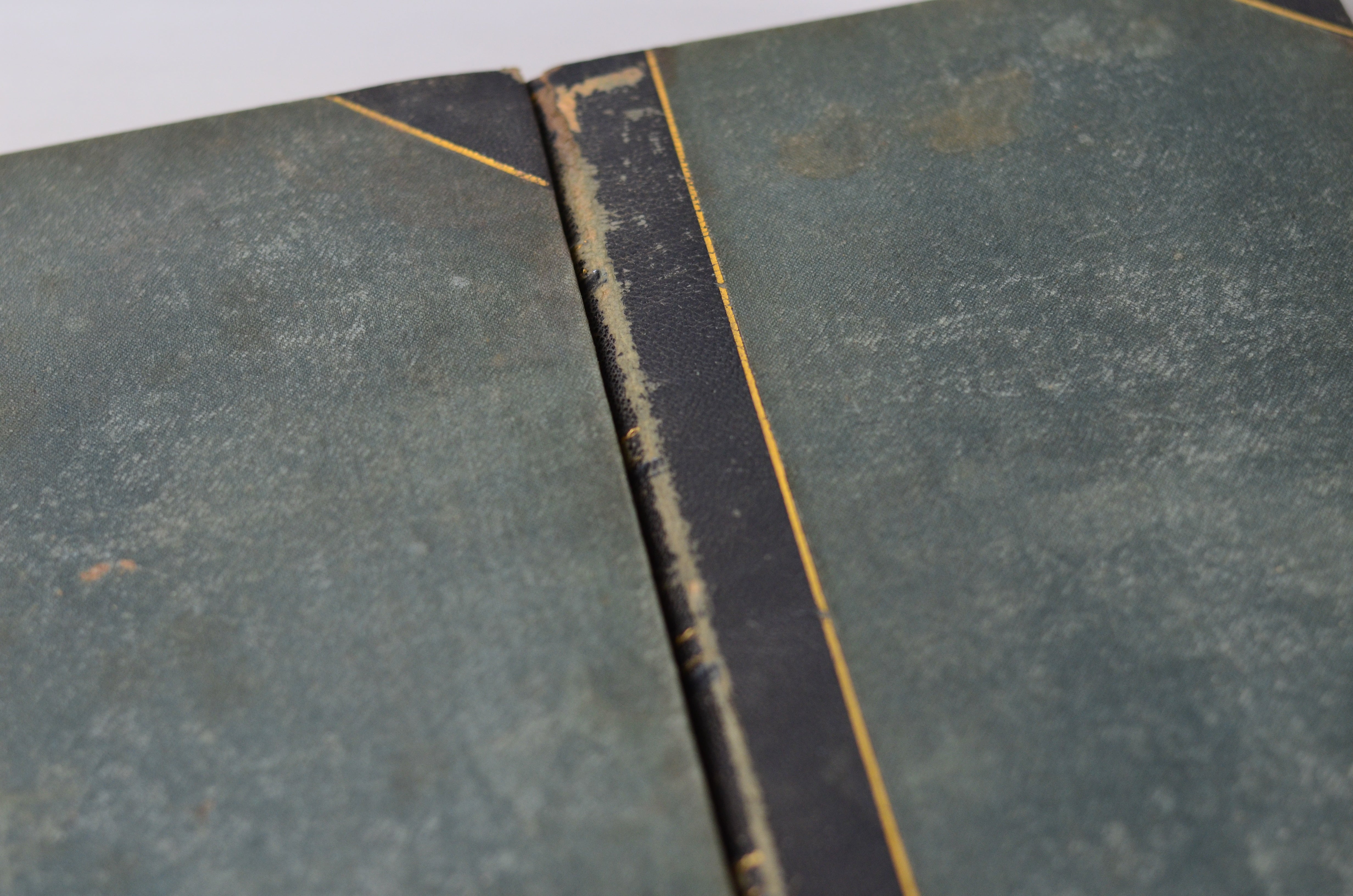 Black Antique Leather Book Set – 4 Books, Knickerbocker Magazine