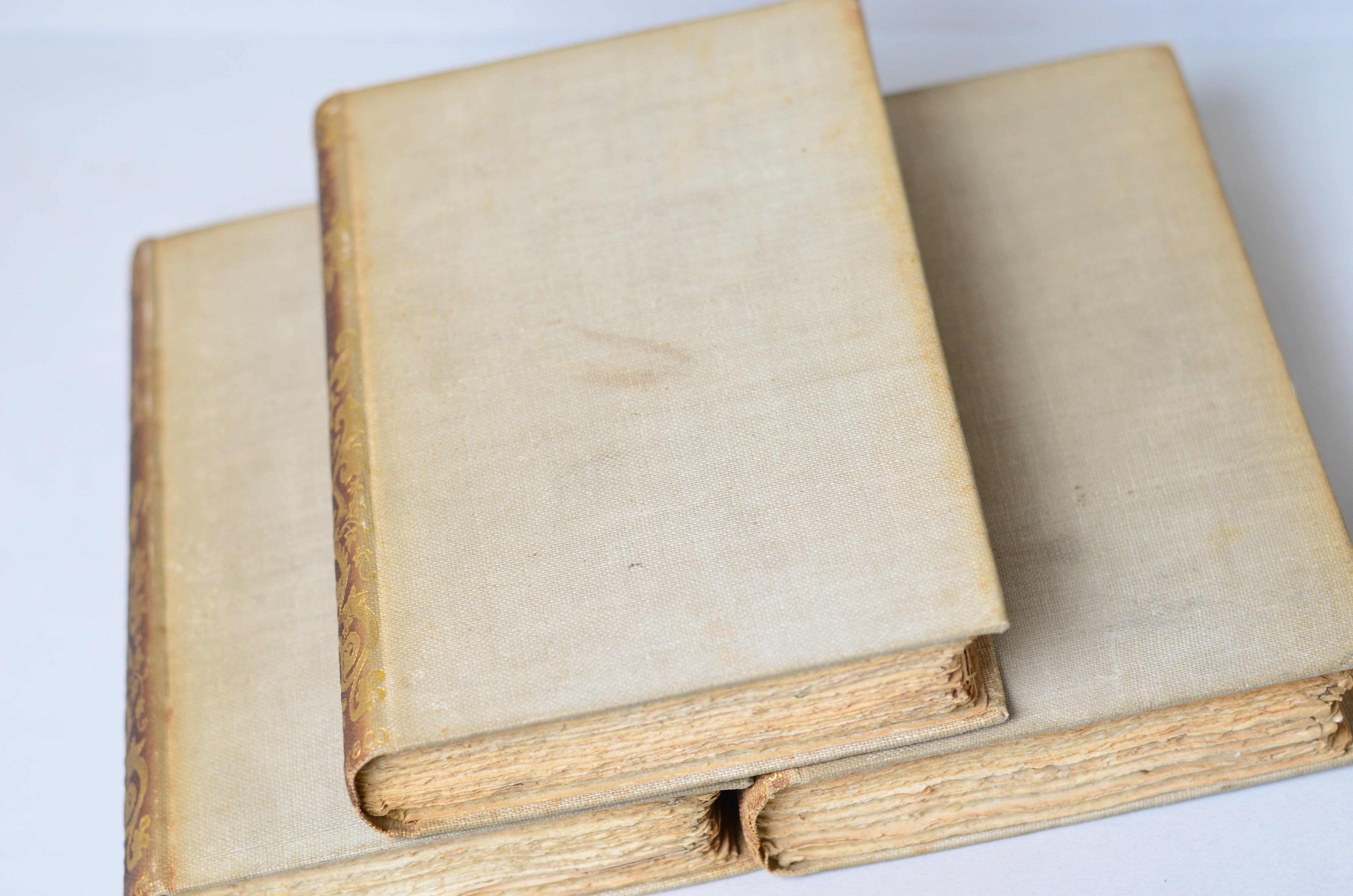 Dark Brown Antique Cloth Book Set – 5 Books, Edward Bulwer Lytton