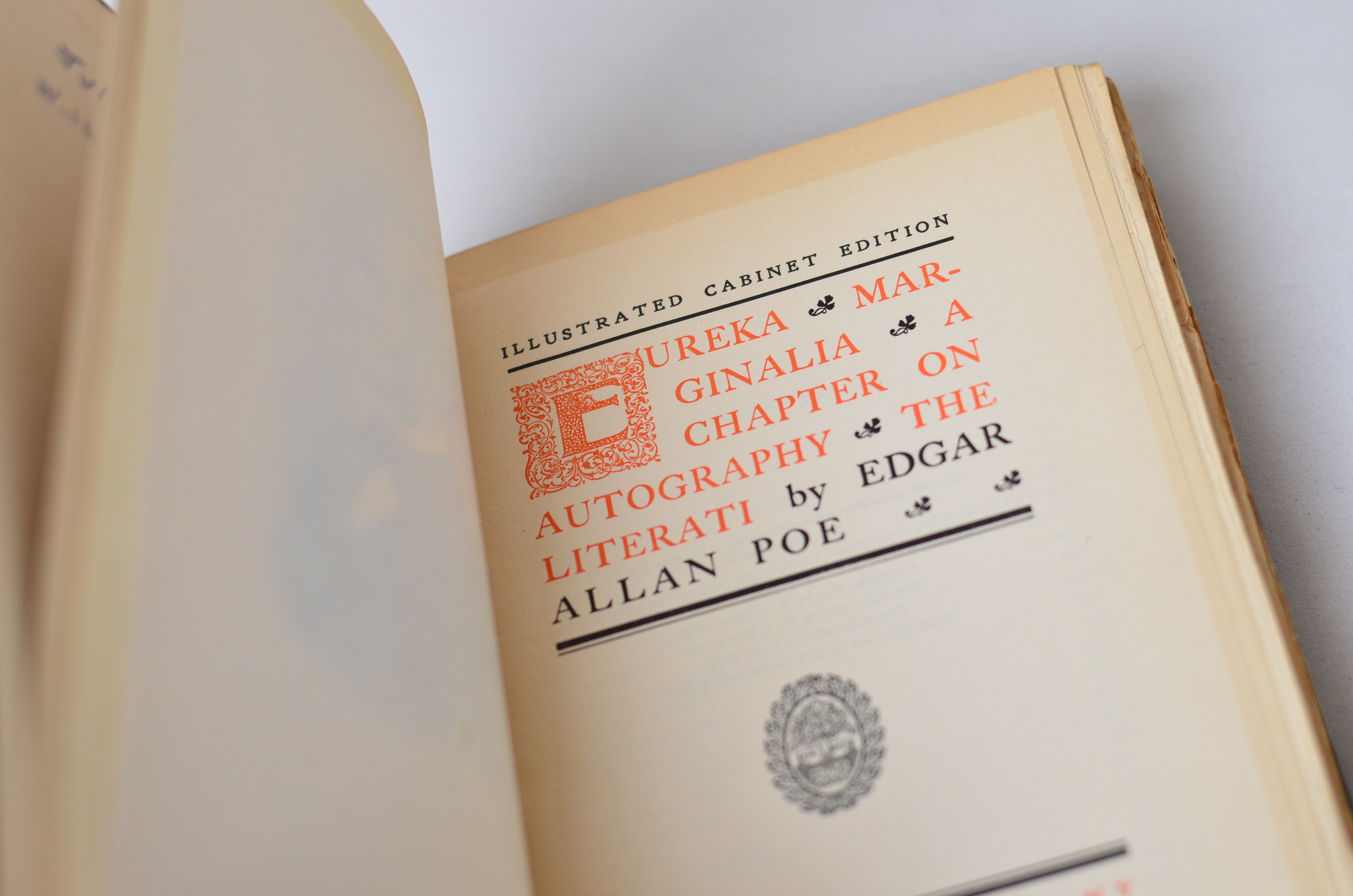 Antique Eureka by Edgar Allan Poe 1884