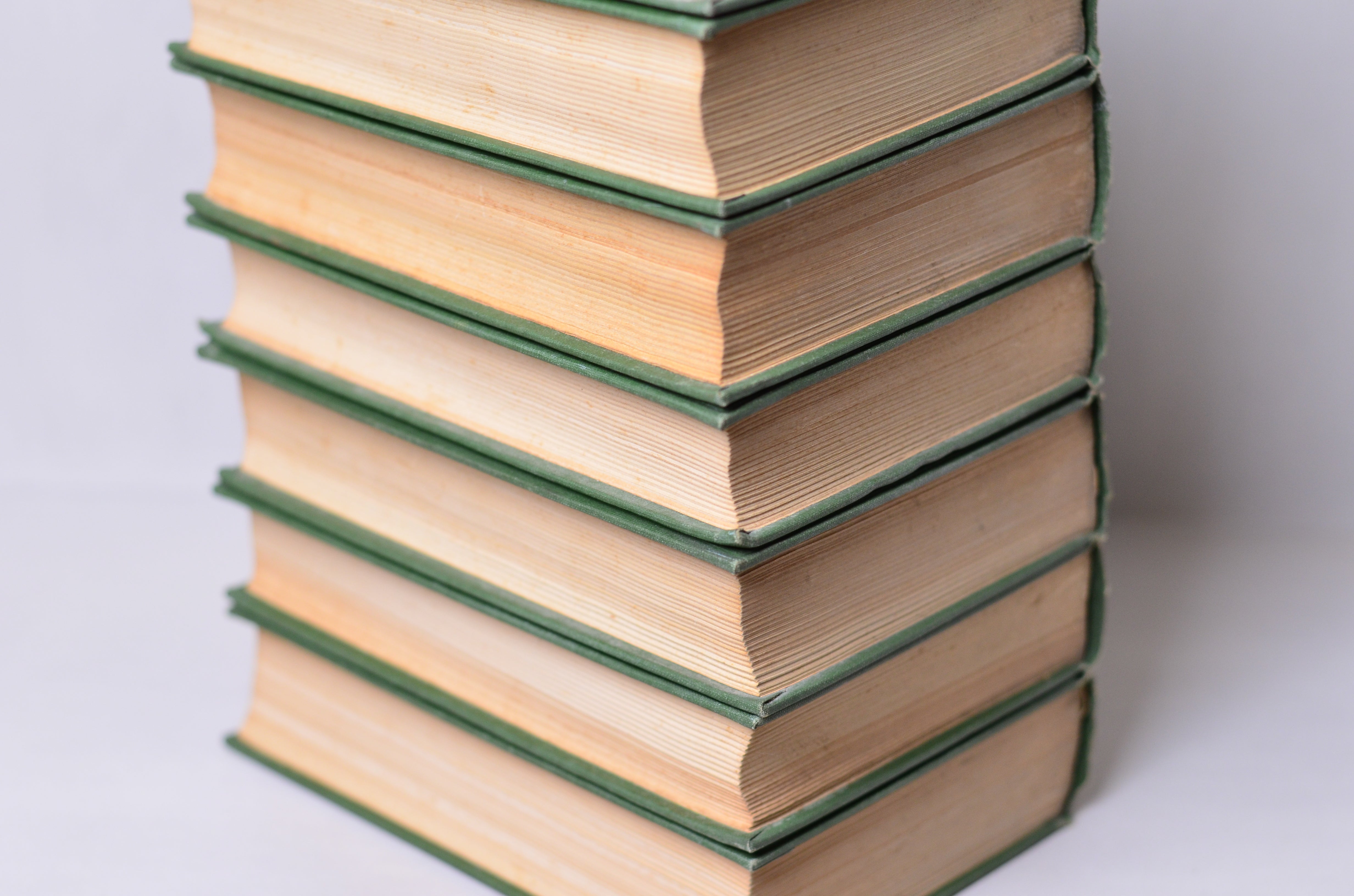 Green Antique Cloth Book Set – 7 Books, Charles Dickens