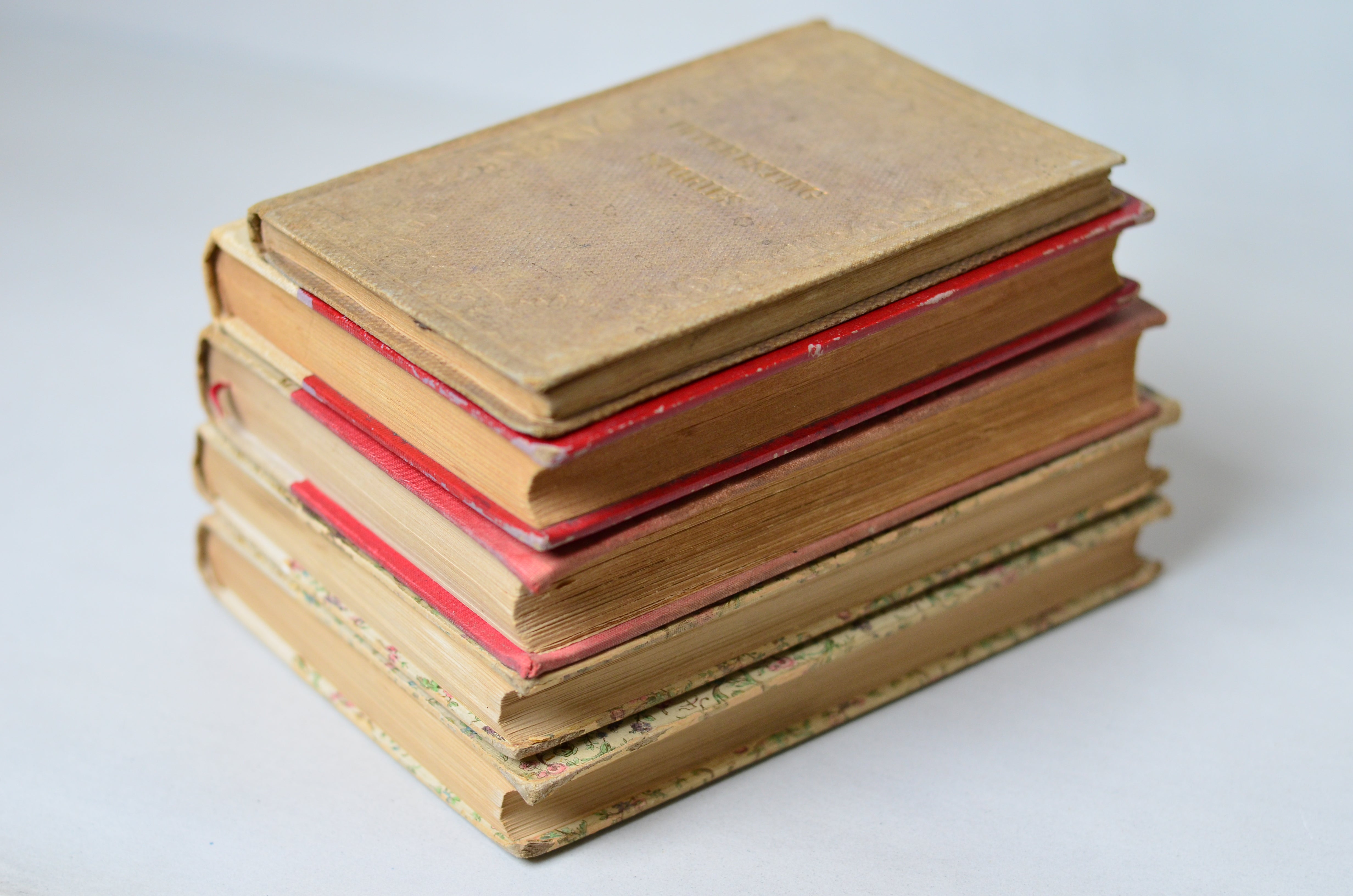 Light Brown Antique Cloth Book Set – 10 Books, Nathaniel Hawthorne, George Eliot