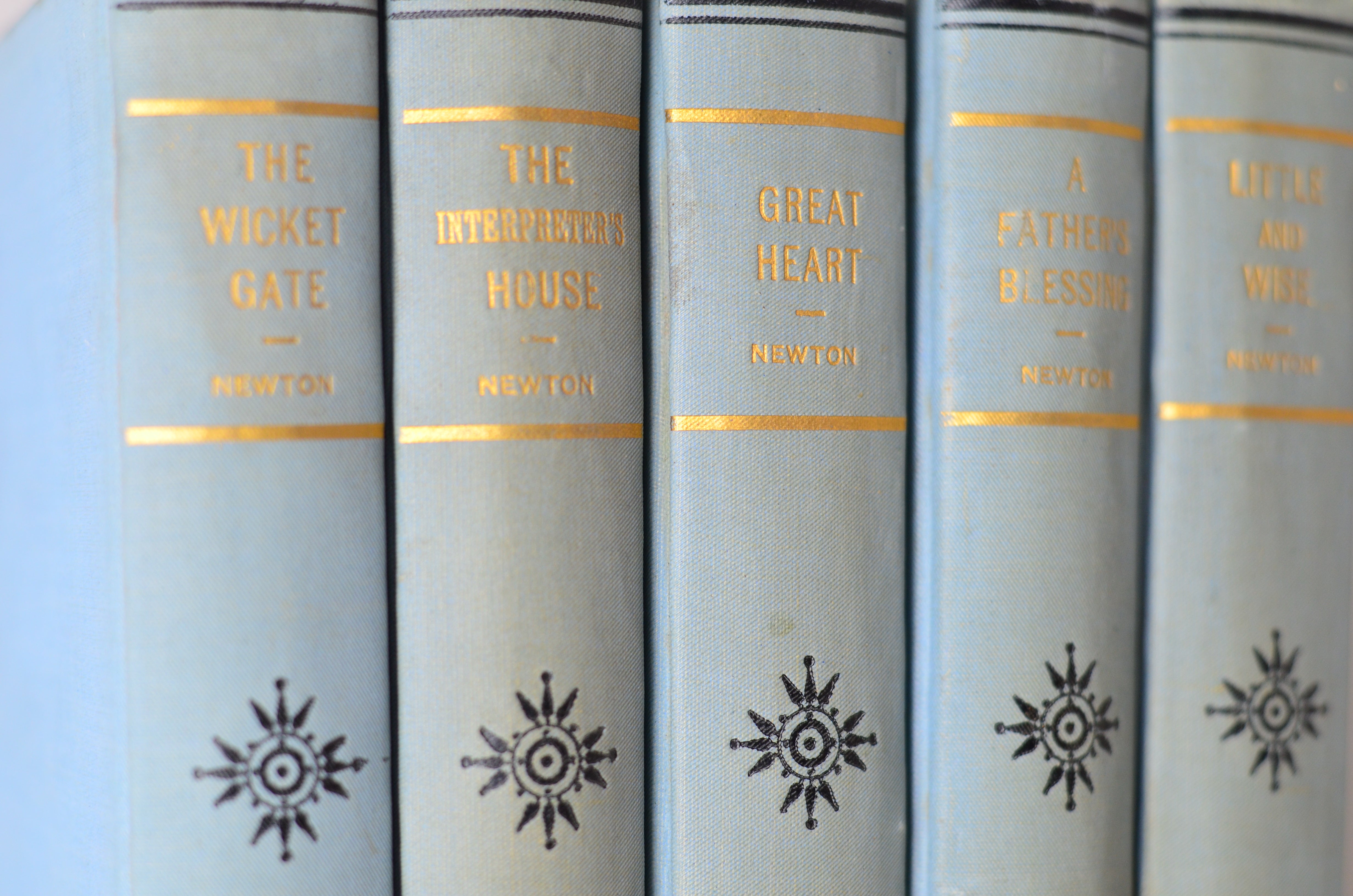 Blue Antique Cloth Book Set – 5 Books, William Wilberforce Newton