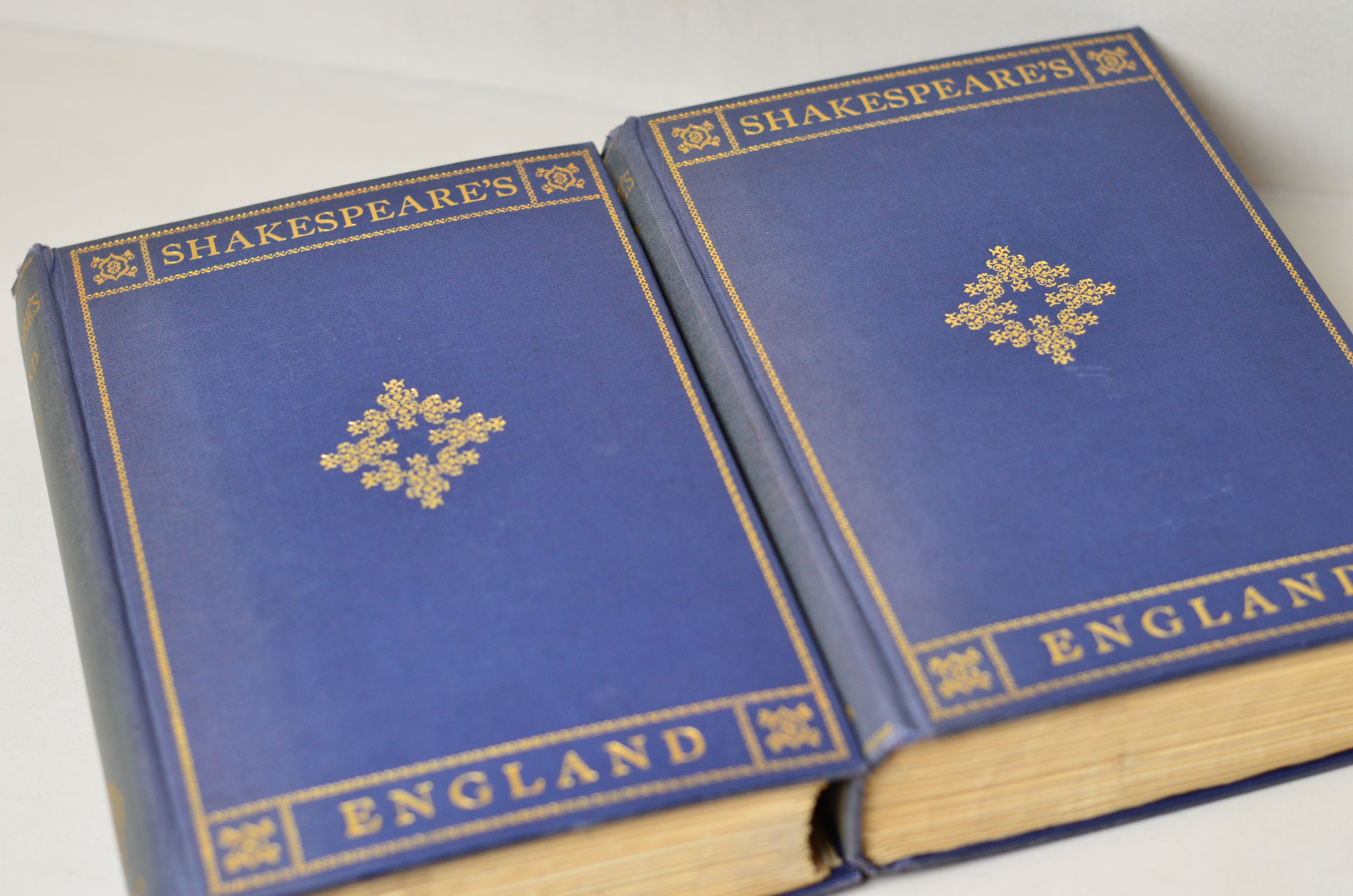 Blue Antique Cloth Book Set – 7 Books, Alexander Pushkin, Edmund Spenser