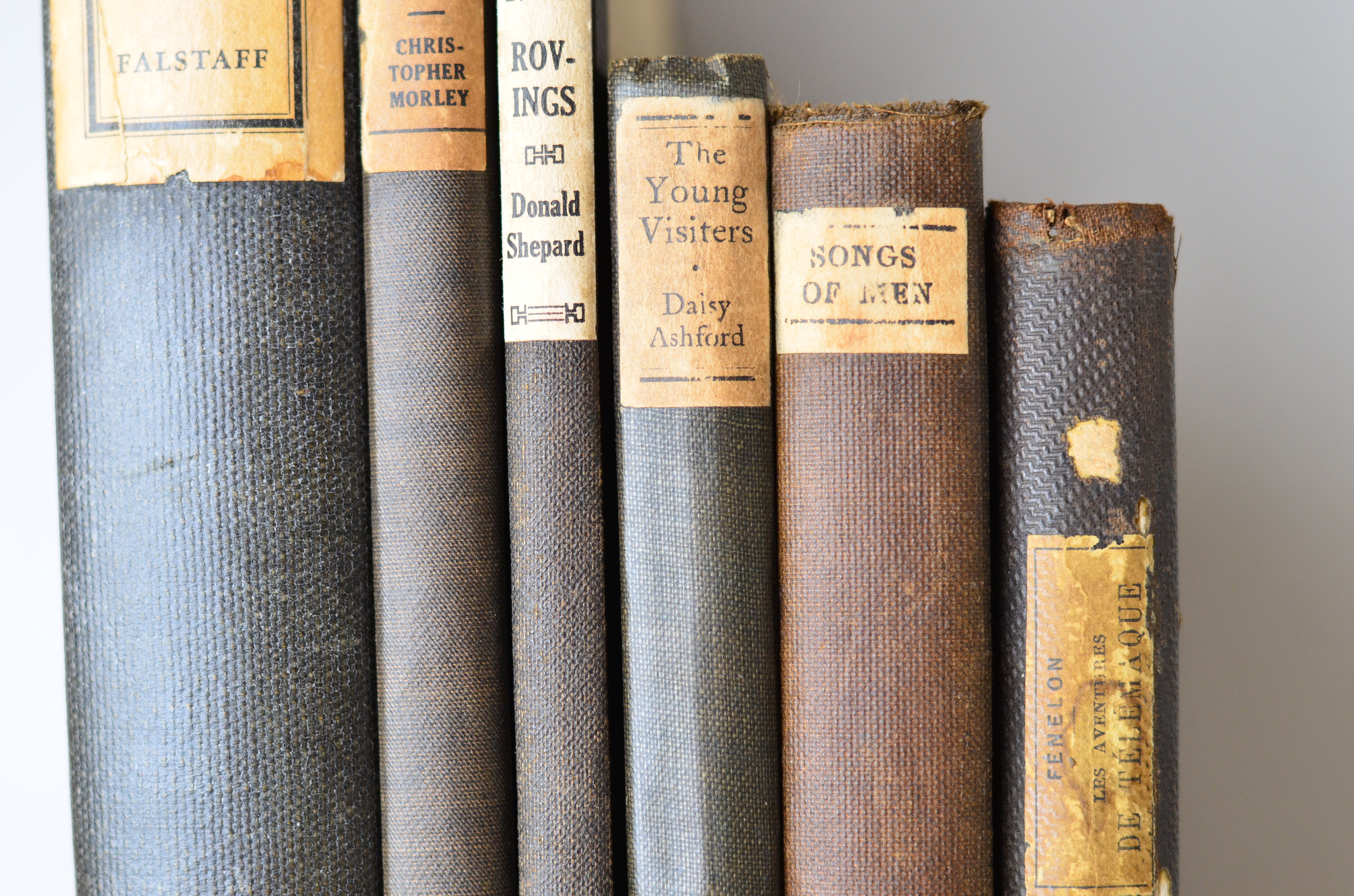 Black Antique Cloth Book Set – 6 Books, Fenelon
