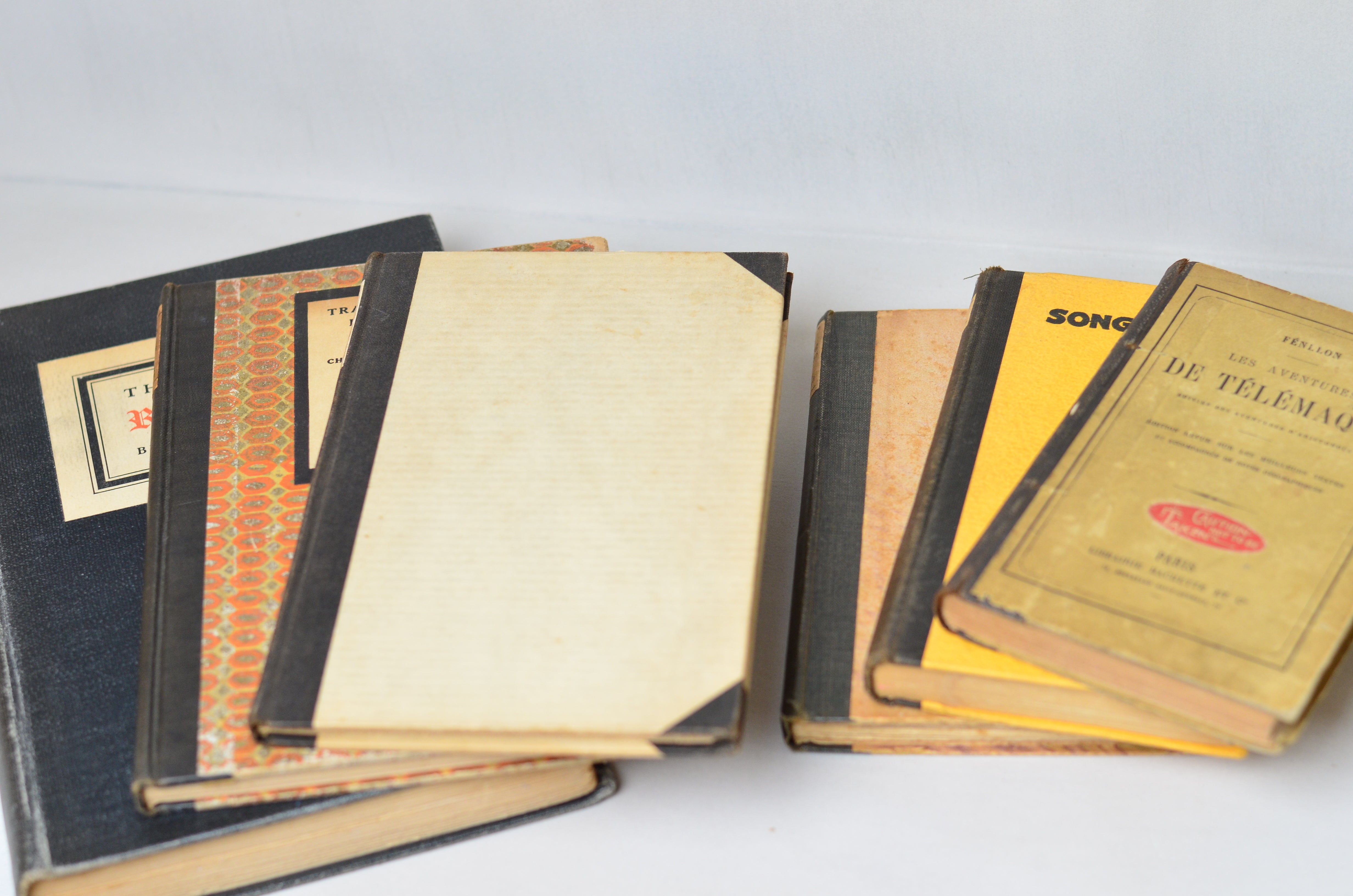 Black Antique Cloth Book Set – 6 Books, Fenelon