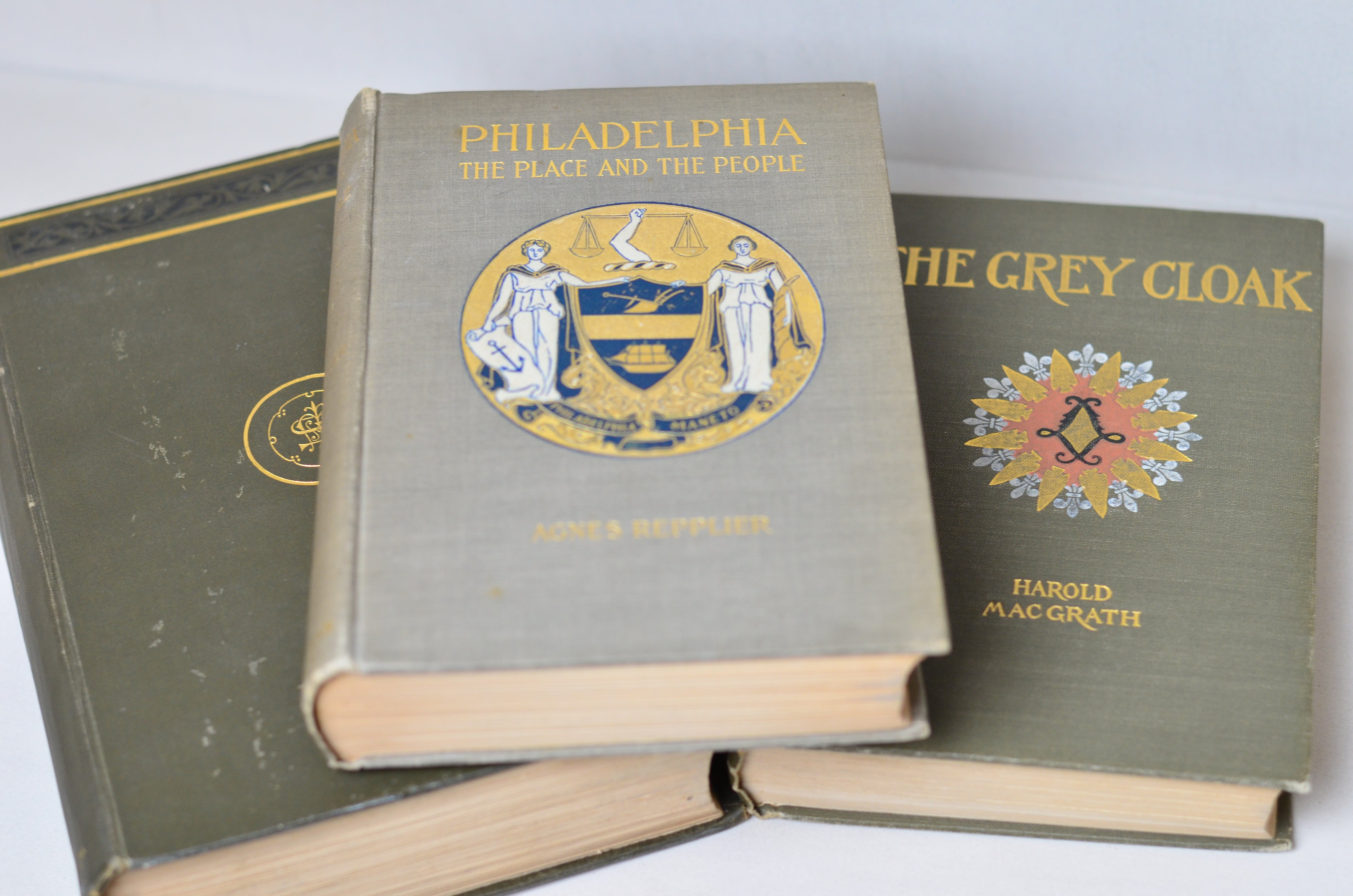 Gray Antique Cloth Book Set – 6 Books, Rudyard Kipling