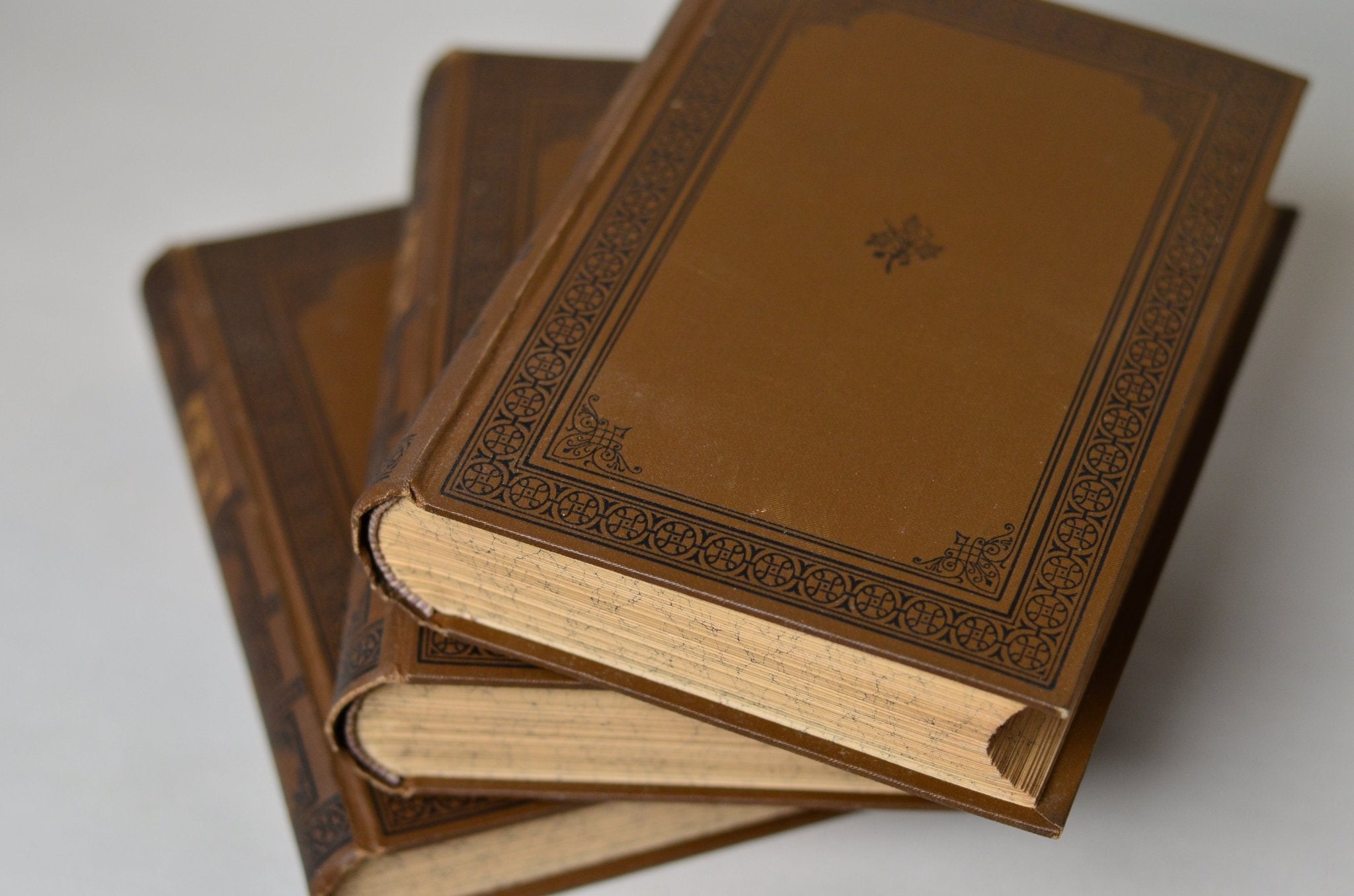Antique Cloth Bound Book Decor - Dark Brown, Goethe - Brookfield Books