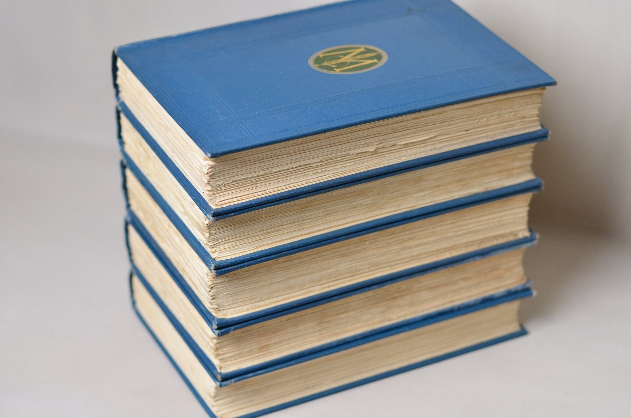 Blue Antique Cloth Book Set – 5 Books, George Meredith