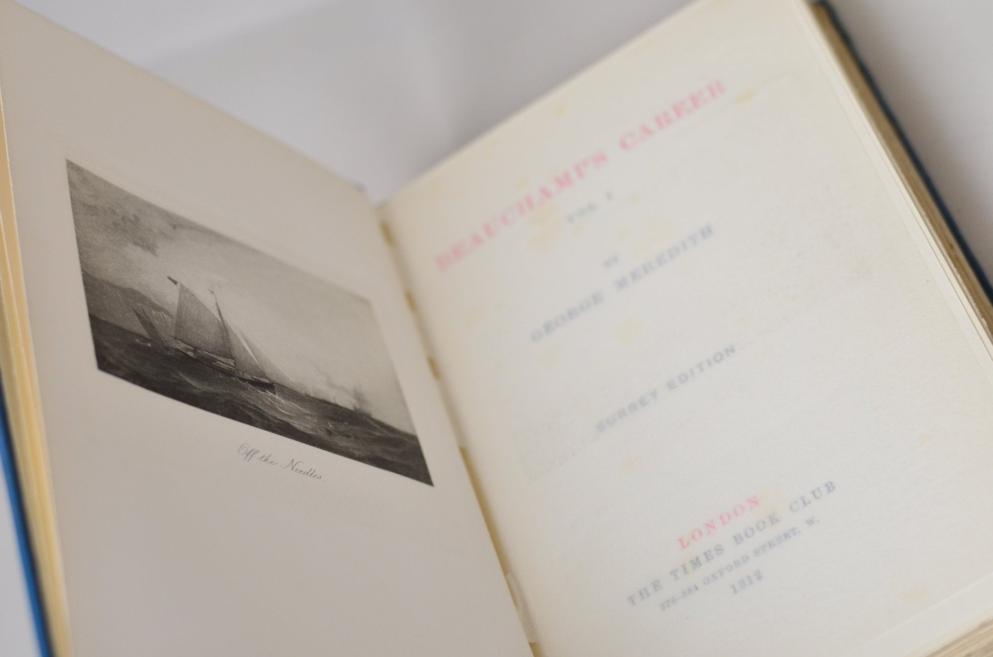 Blue Antique Cloth Book Set – 5 Books, George Meredith