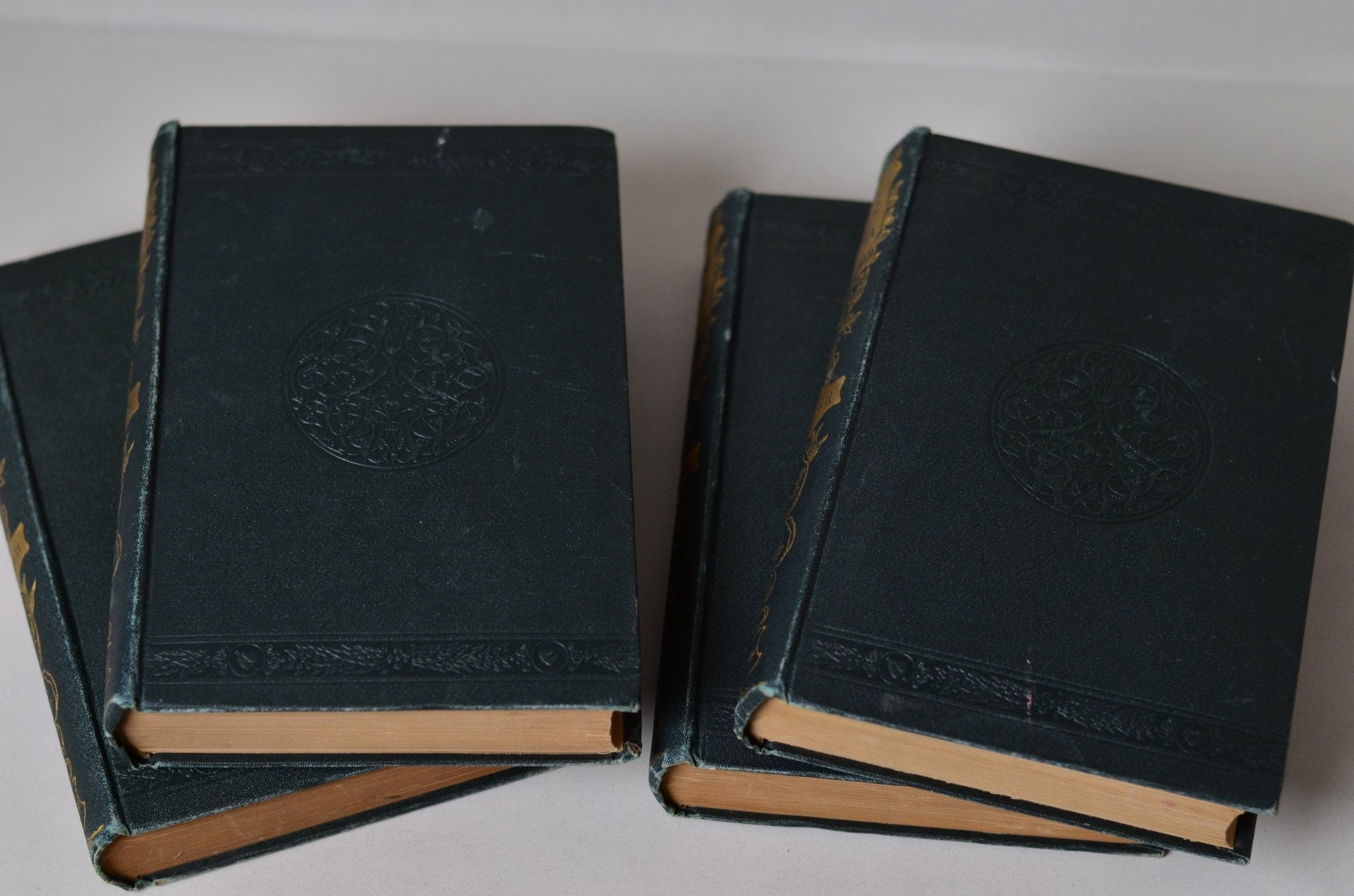 Antique Cloth Bound Book Decor - Forest Green, Luise Muhlbach - Brookfield Books