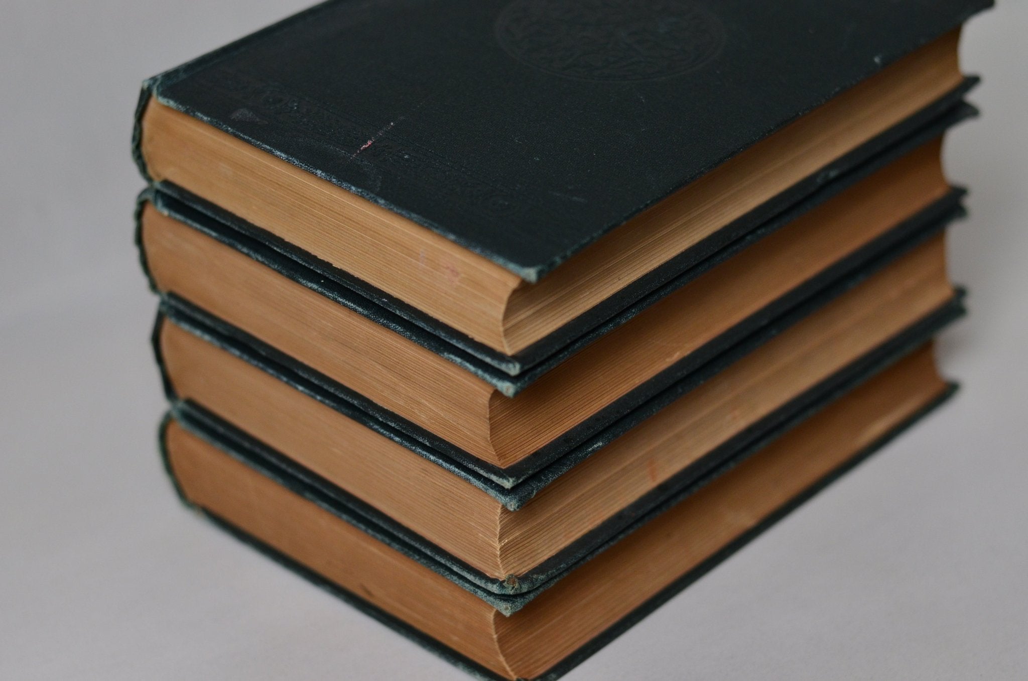 Antique Cloth Bound Book Decor - Forest Green, Luise Muhlbach - Brookfield Books