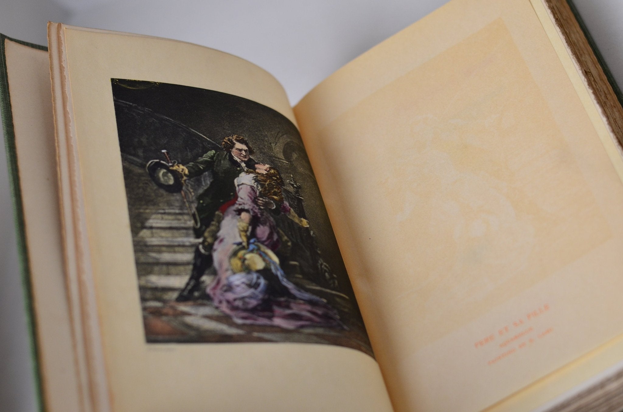 Green Antique Cloth Book Set – 6 Books, Courtiers and Favorites of Royalty