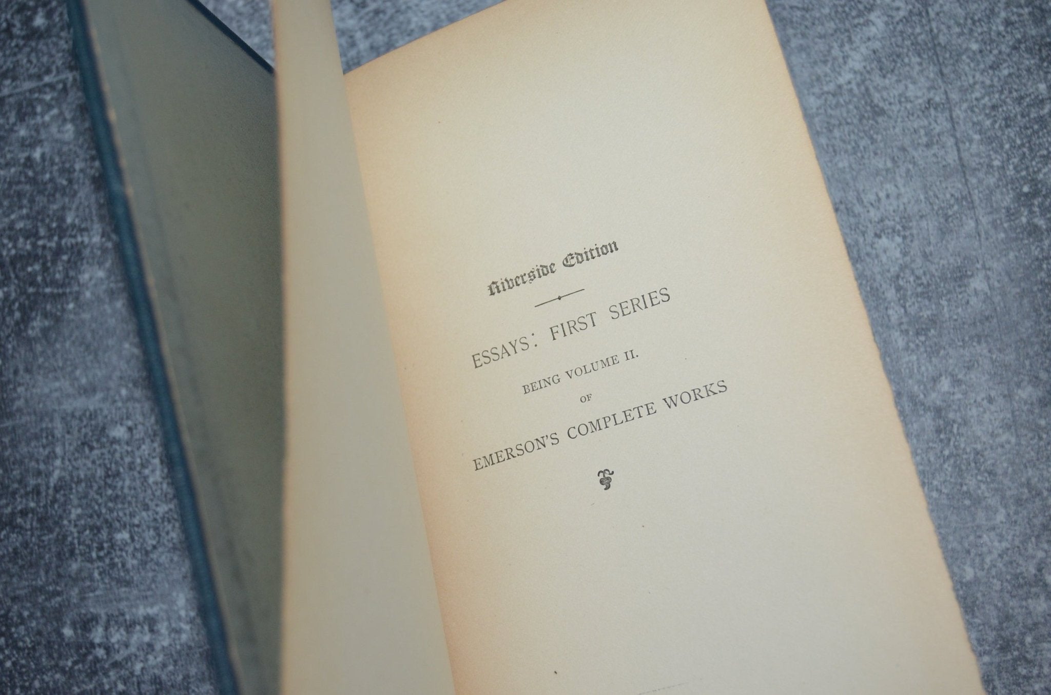 Antique Cloth Bound Book Décor – Ralph Waldo Emerson - 1884 - Brookfield Books