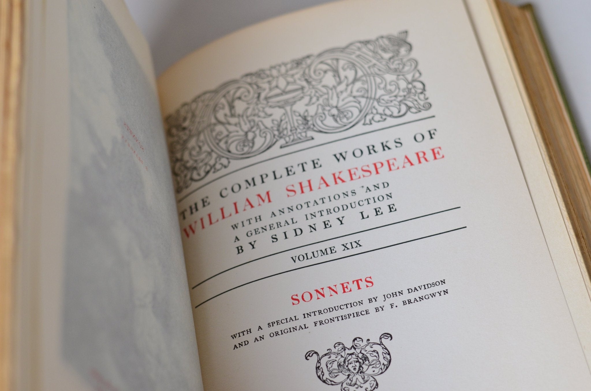 Antique Cloth Bound Poems and Sonnets of William Shakespeare 1908 - Brookfield Books