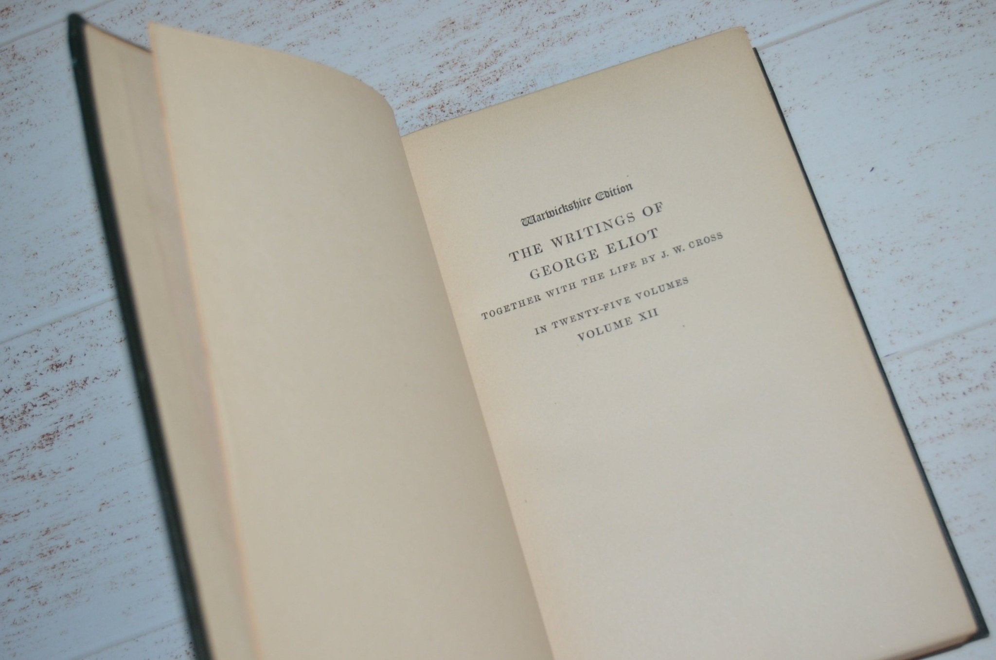 Antique Decorative Cloth Bound Complete Writings of George Eliot 1907 - Brookfield Books