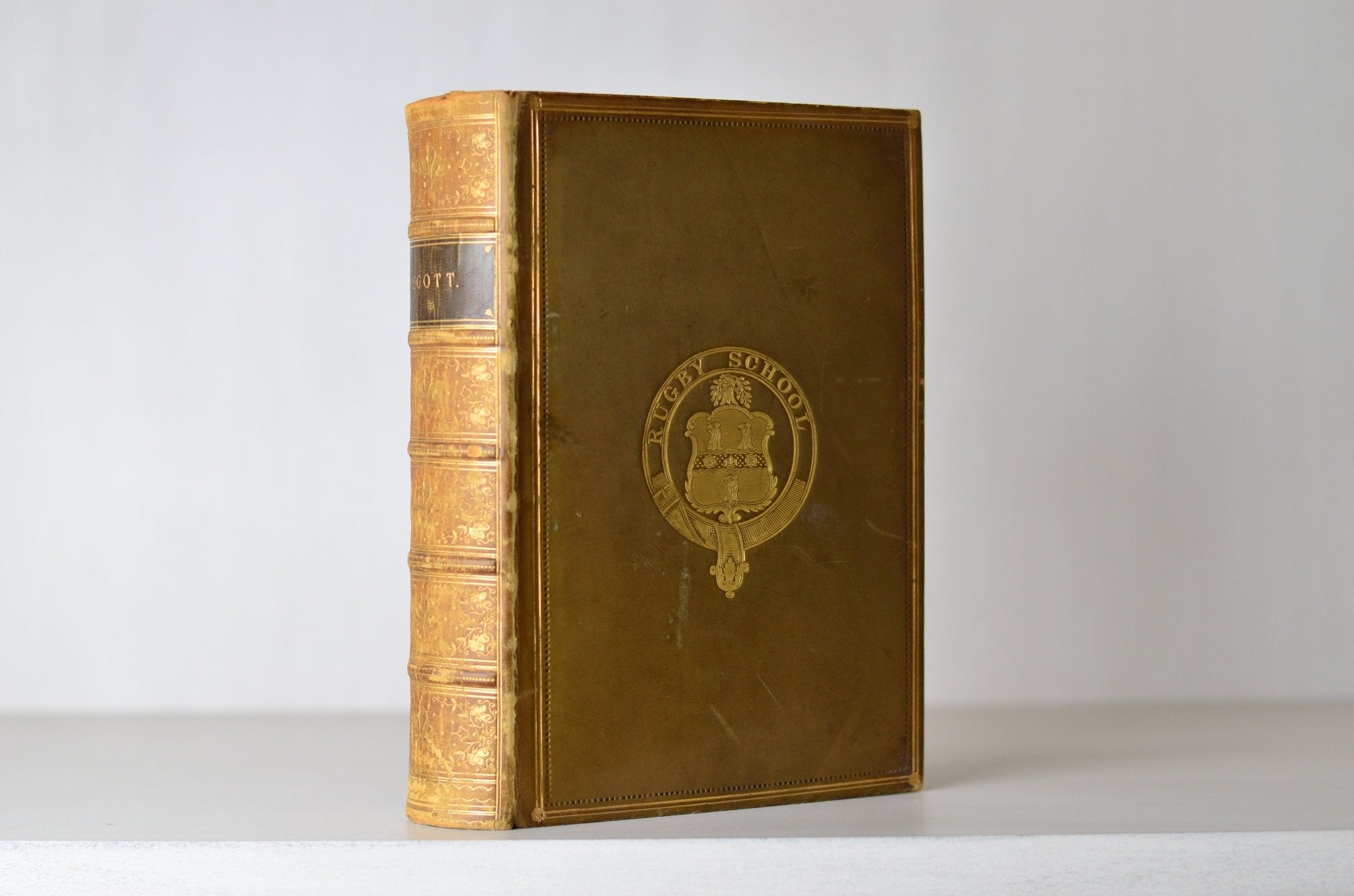 Antique Fine Leather Bound Poems of Sir Walter Scott 1898 - Brookfield Books